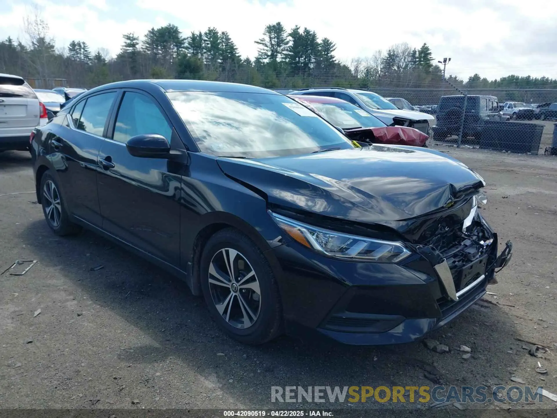 1 Photograph of a damaged car 3N1AB8CV4MY214539 NISSAN SENTRA 2021