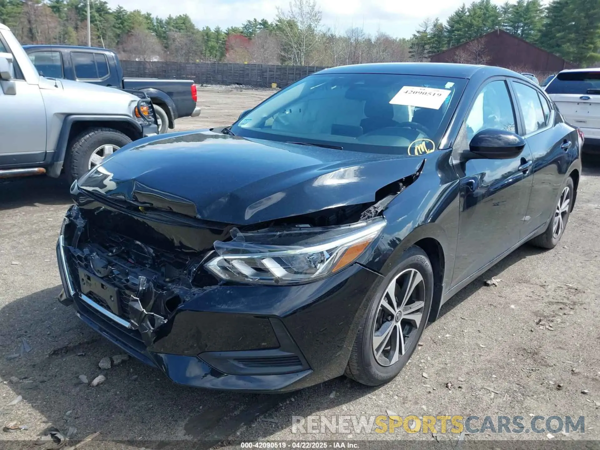2 Photograph of a damaged car 3N1AB8CV4MY214539 NISSAN SENTRA 2021