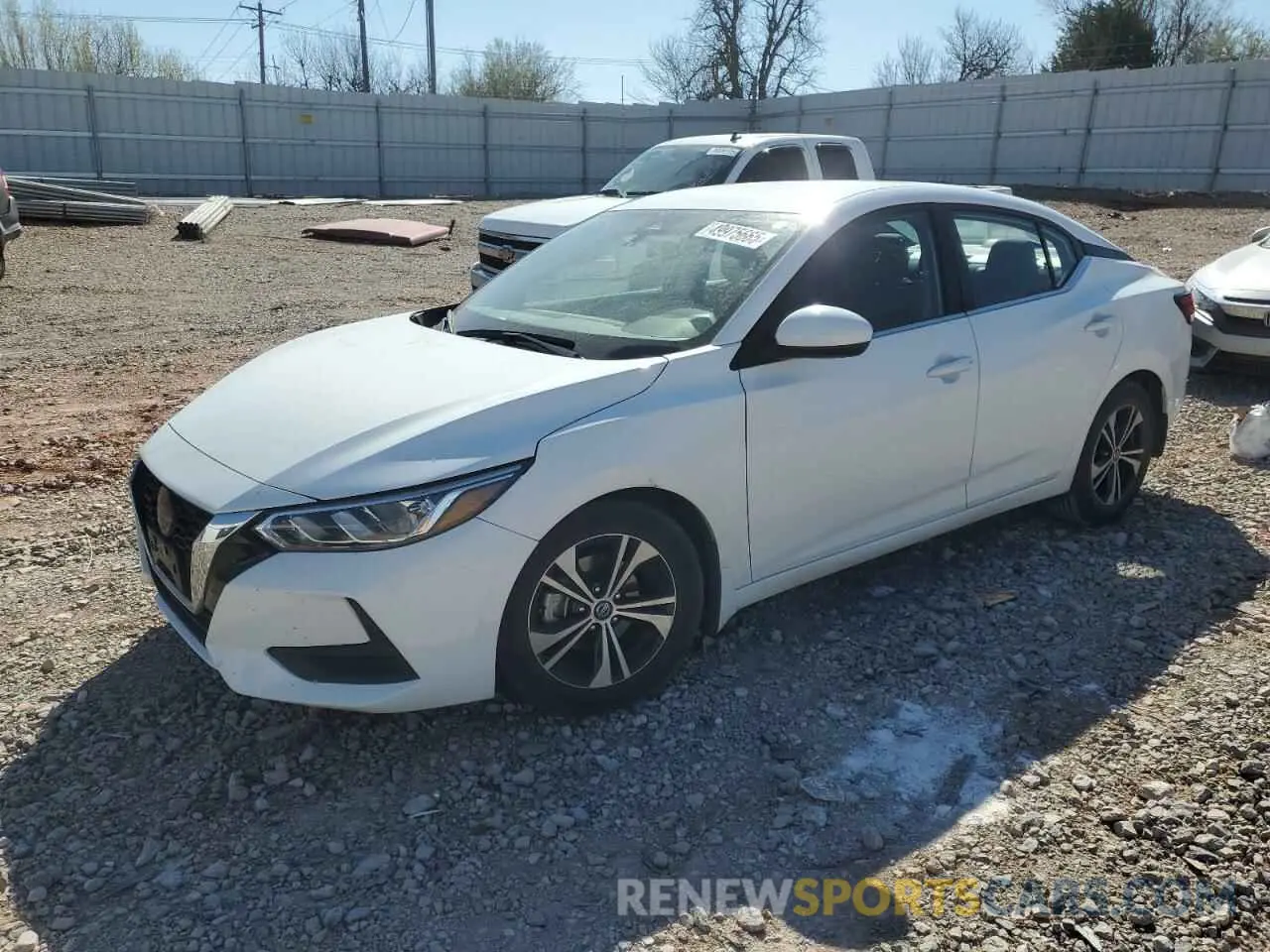 1 Photograph of a damaged car 3N1AB8CV4MY218736 NISSAN SENTRA 2021