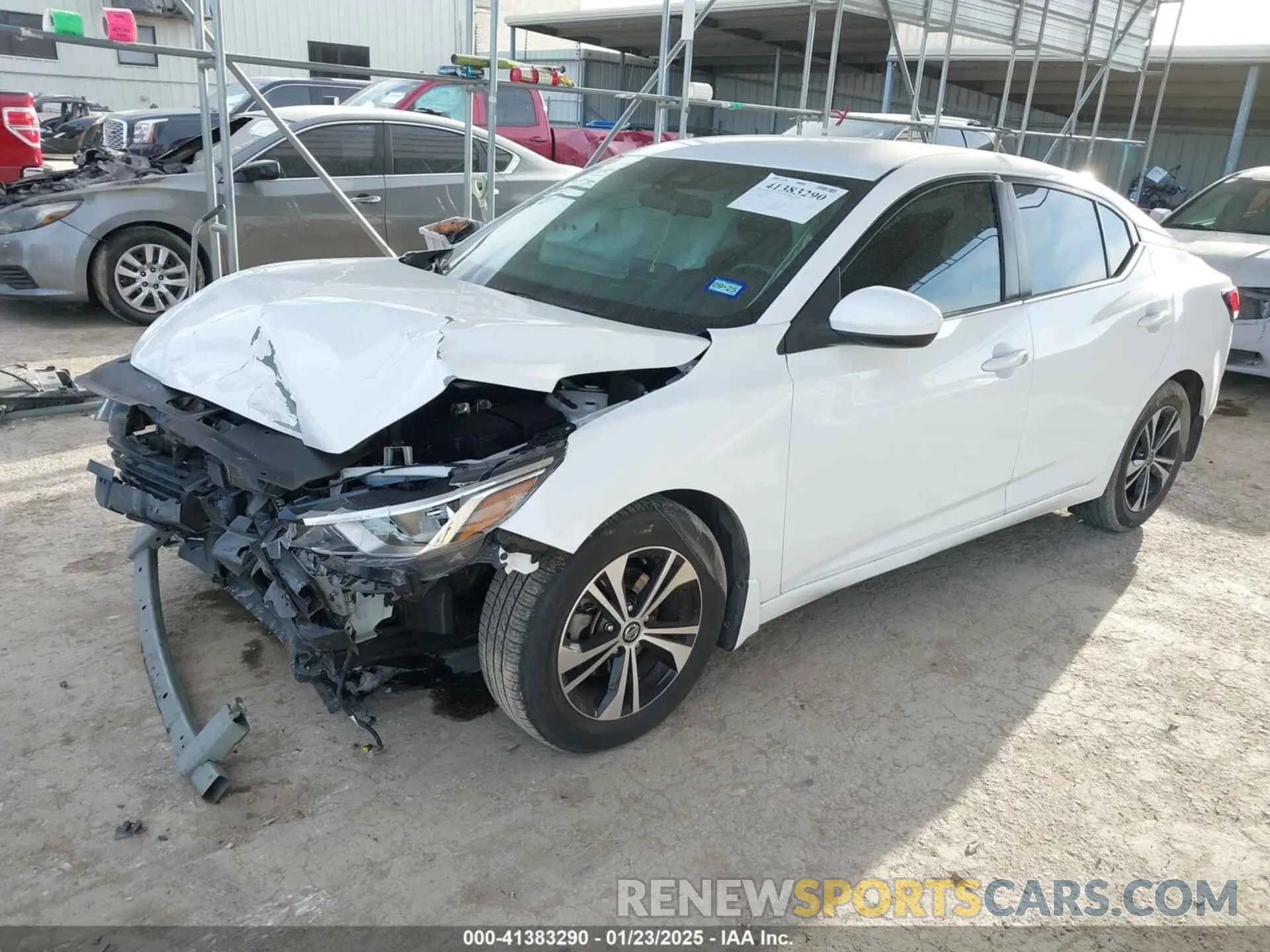 2 Photograph of a damaged car 3N1AB8CV4MY220650 NISSAN SENTRA 2021