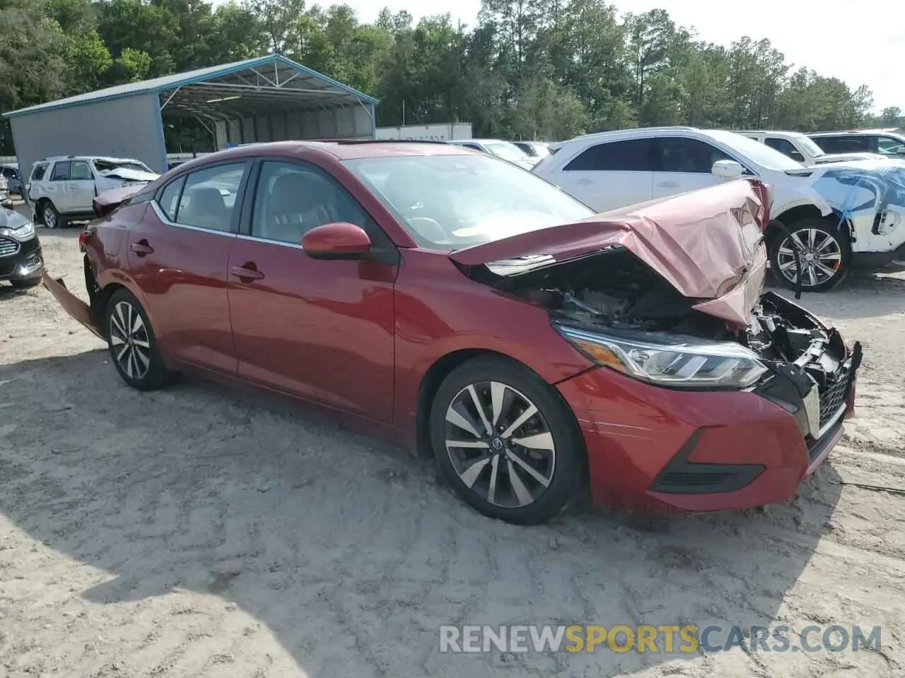 4 Photograph of a damaged car 3N1AB8CV4MY228182 NISSAN SENTRA 2021