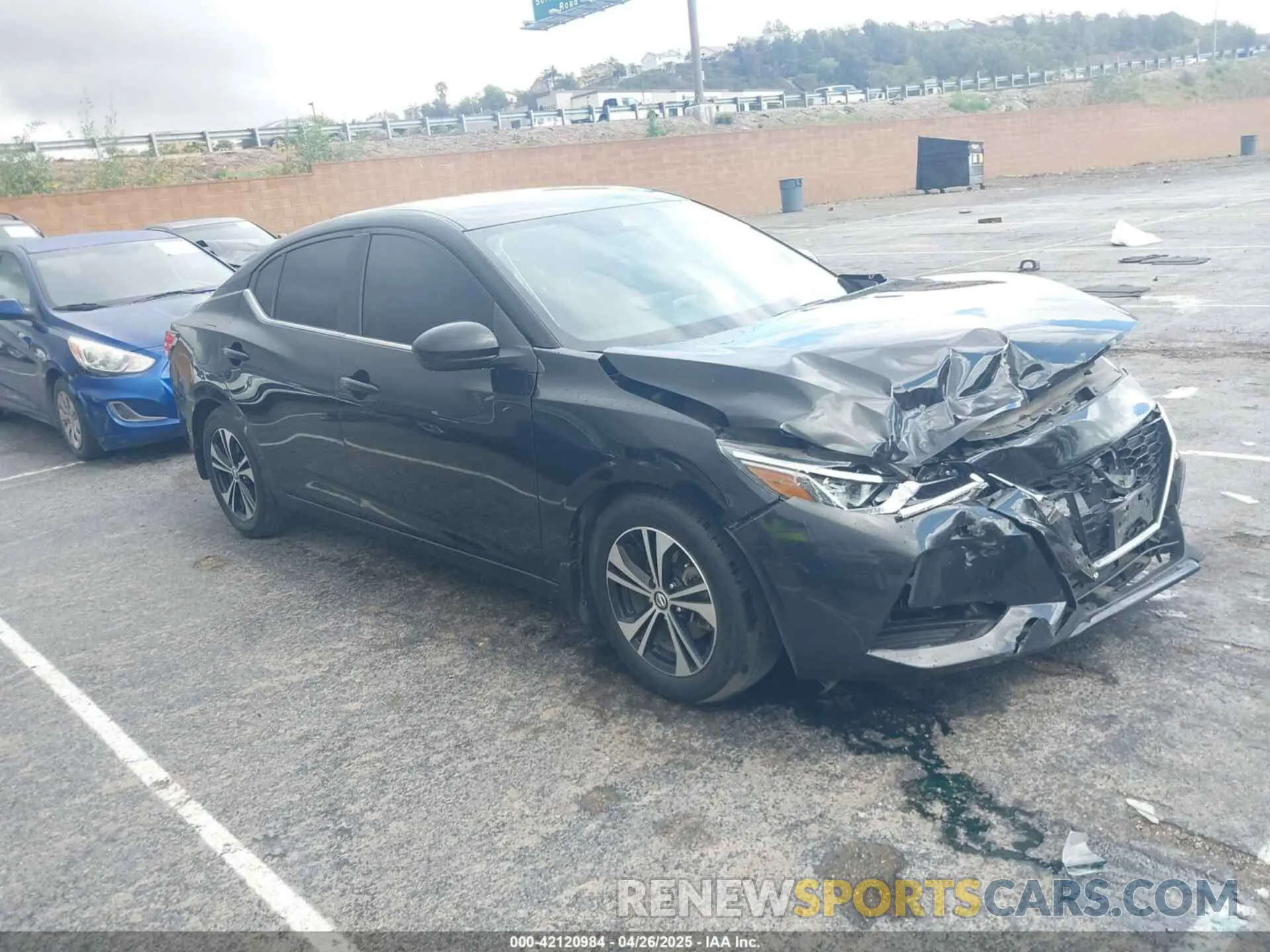 1 Photograph of a damaged car 3N1AB8CV4MY230305 NISSAN SENTRA 2021