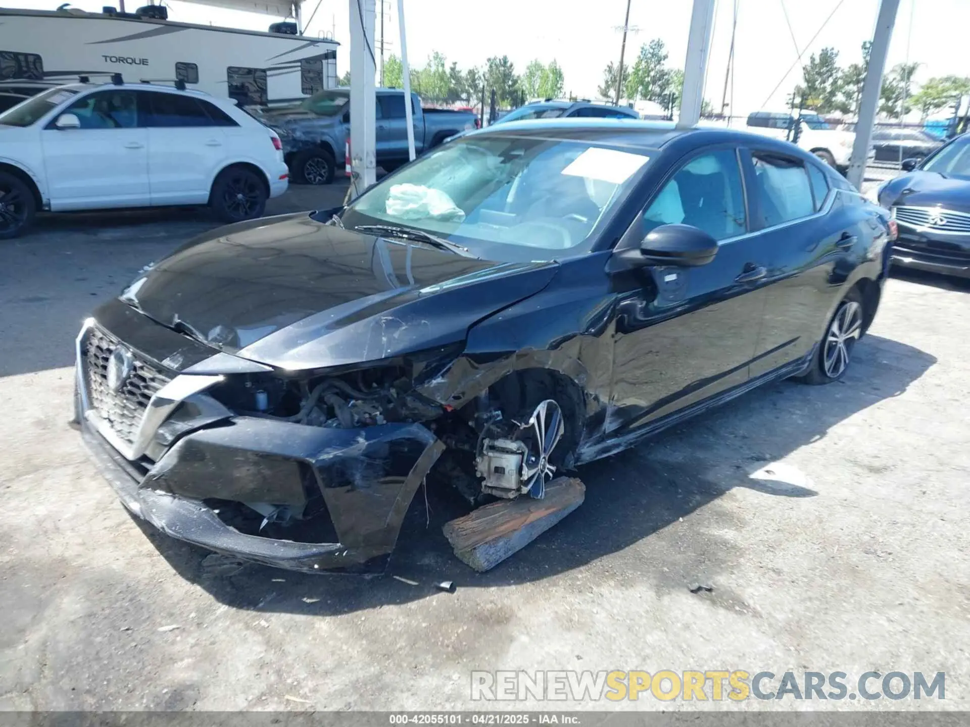 2 Photograph of a damaged car 3N1AB8CV4MY236315 NISSAN SENTRA 2021