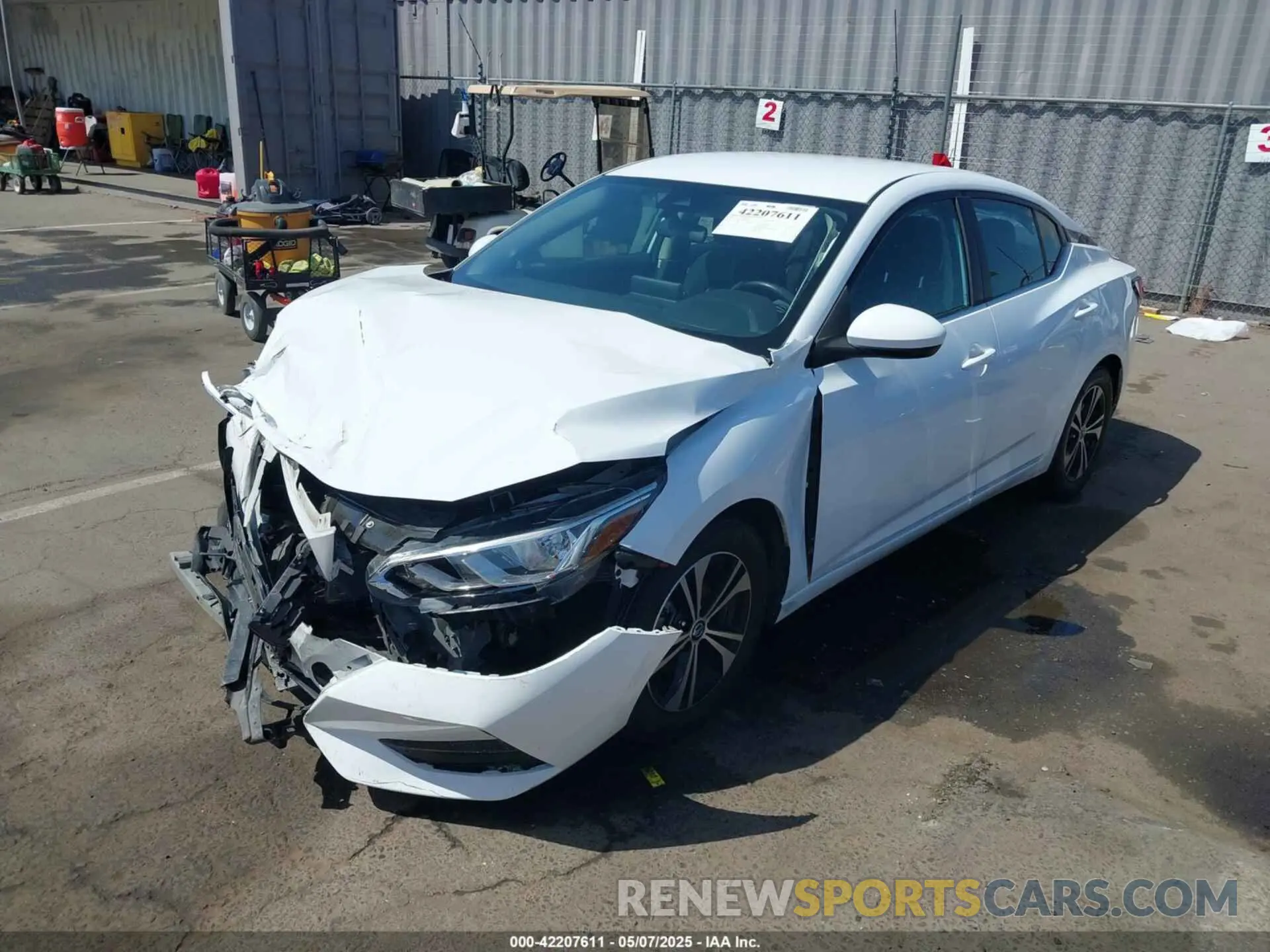 2 Photograph of a damaged car 3N1AB8CV4MY238470 NISSAN SENTRA 2021