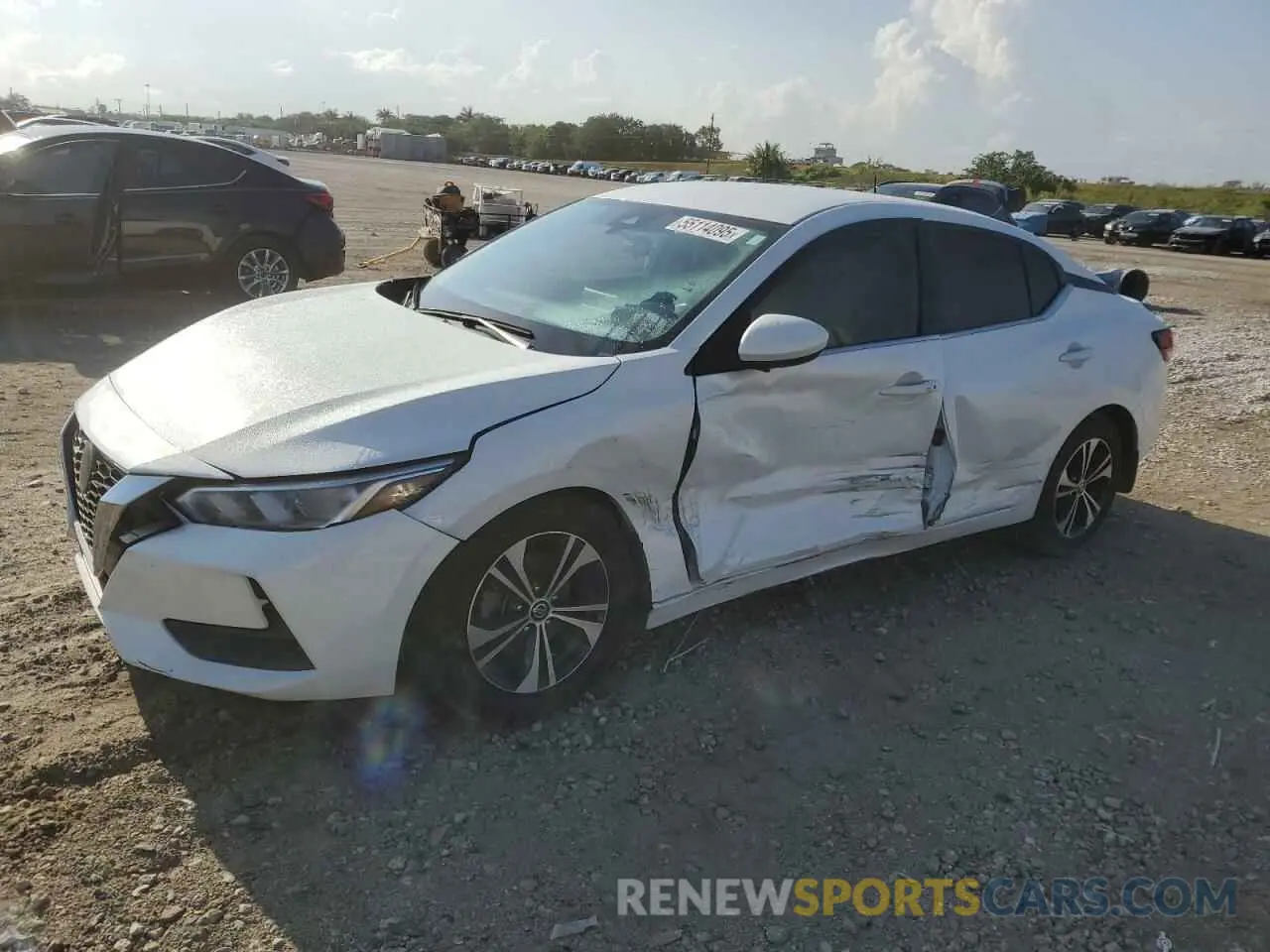 1 Photograph of a damaged car 3N1AB8CV4MY240963 NISSAN SENTRA 2021