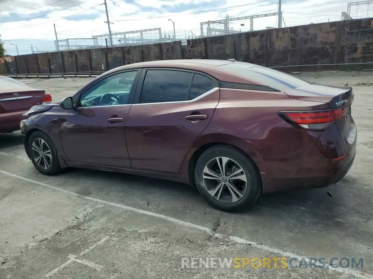 2 Photograph of a damaged car 3N1AB8CV4MY245760 NISSAN SENTRA 2021