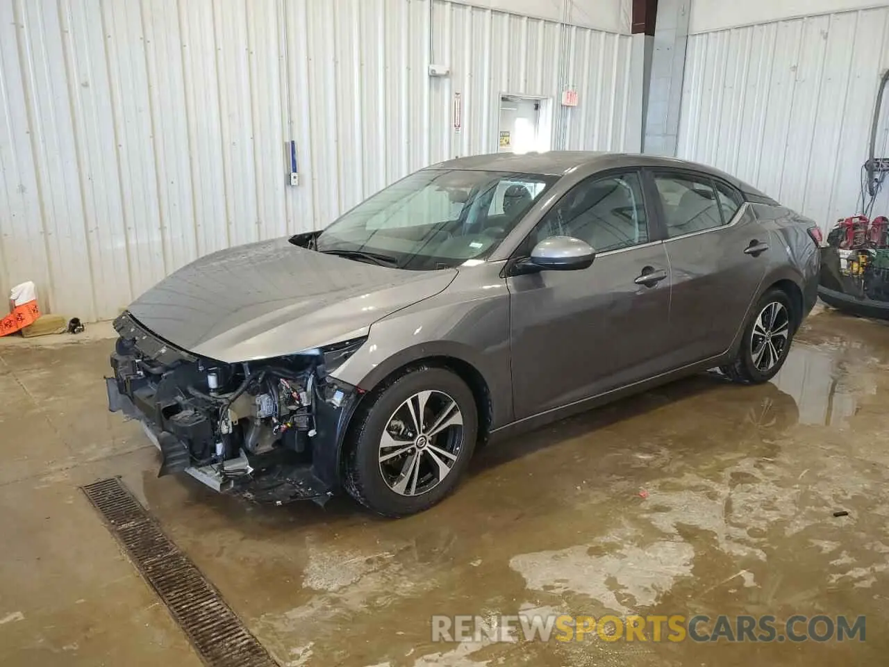 1 Photograph of a damaged car 3N1AB8CV4MY256113 NISSAN SENTRA 2021
