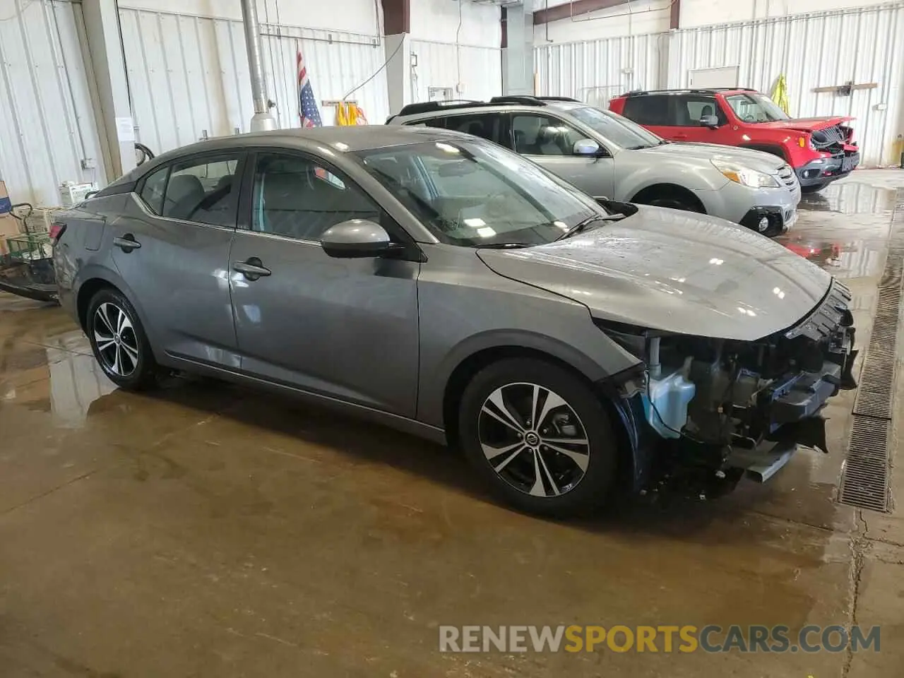4 Photograph of a damaged car 3N1AB8CV4MY256113 NISSAN SENTRA 2021