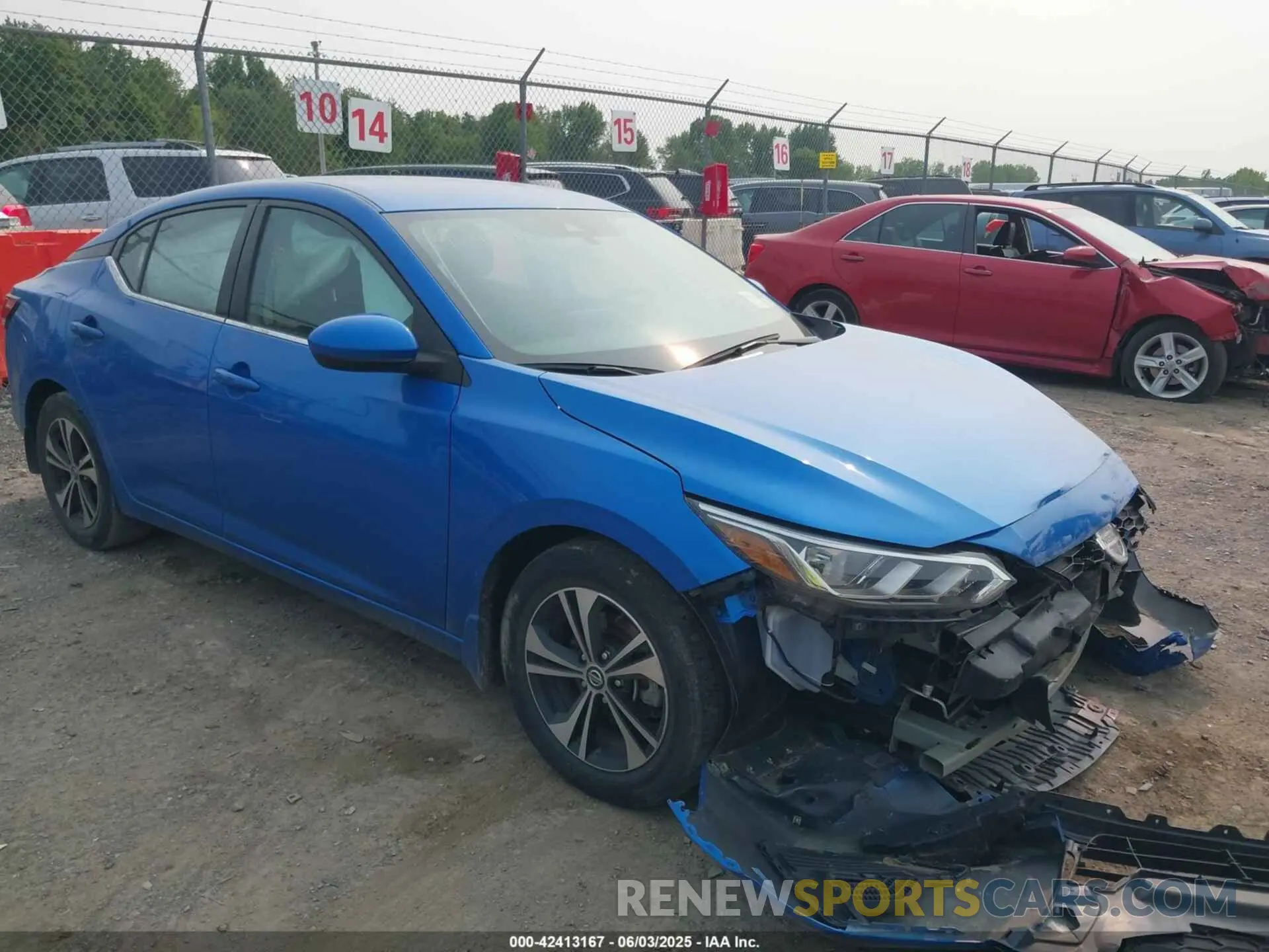 1 Photograph of a damaged car 3N1AB8CV4MY266866 NISSAN SENTRA 2021