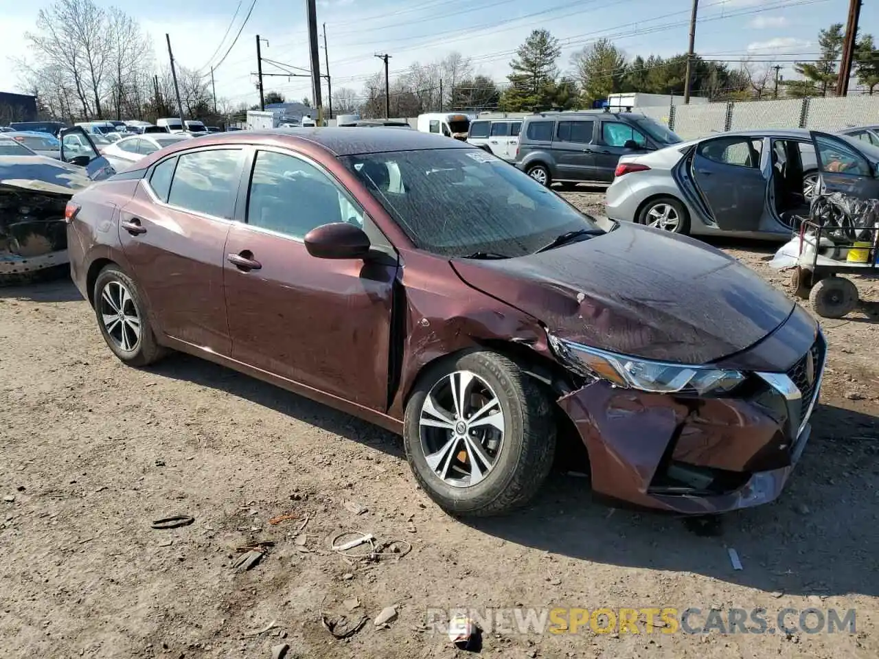 4 Photograph of a damaged car 3N1AB8CV4MY273414 NISSAN SENTRA 2021