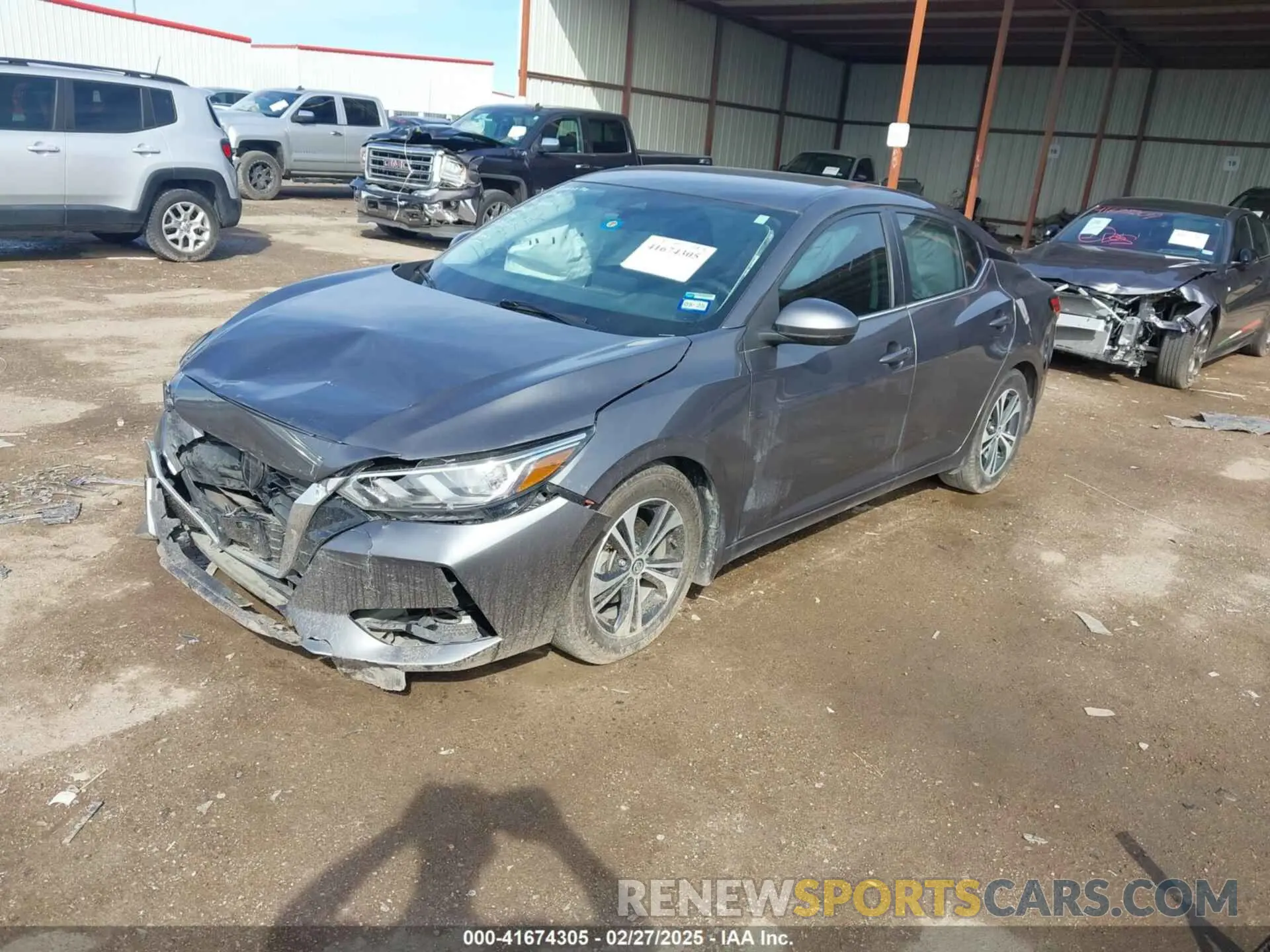 2 Photograph of a damaged car 3N1AB8CV4MY278287 NISSAN SENTRA 2021