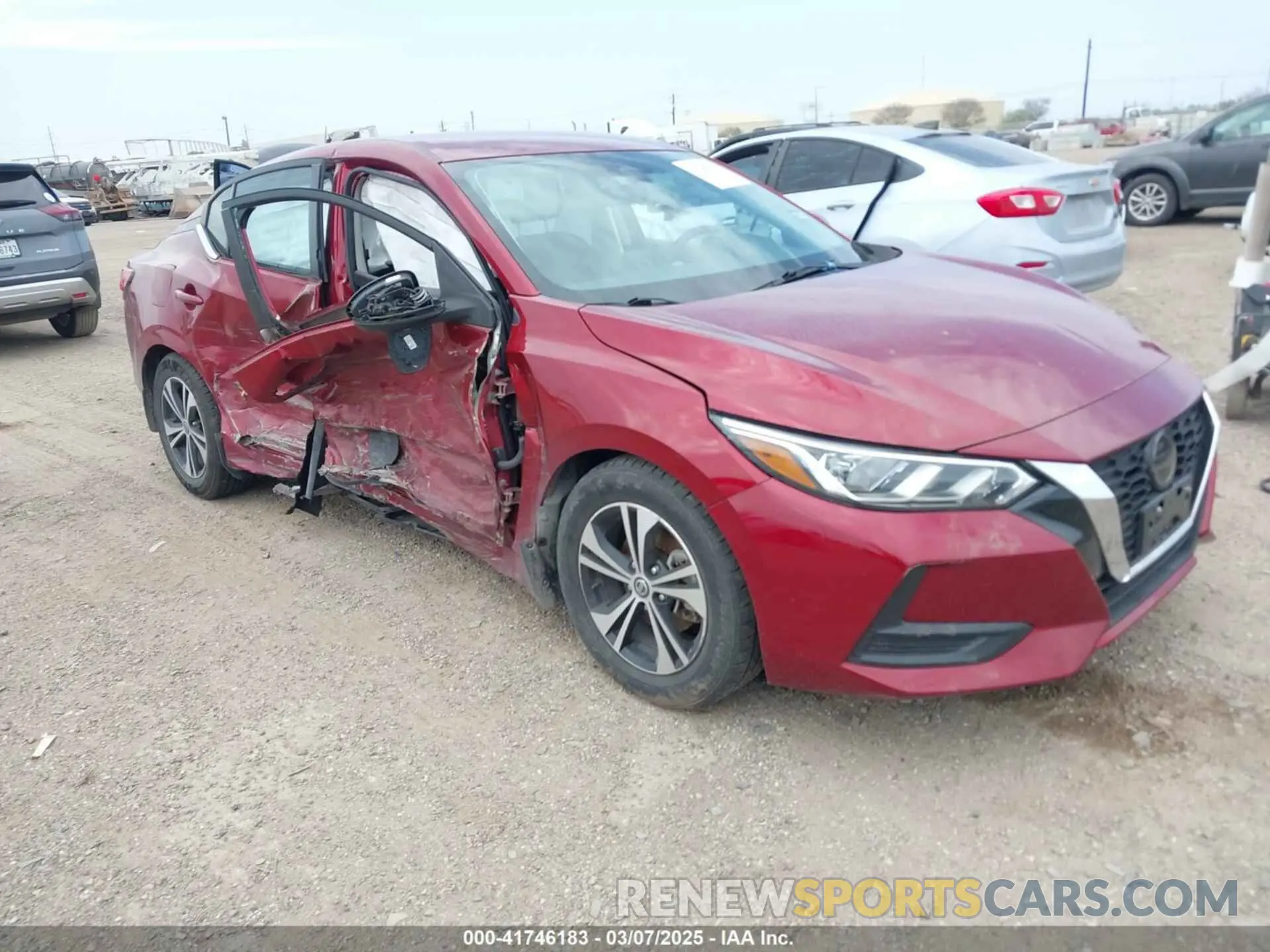 1 Photograph of a damaged car 3N1AB8CV4MY289208 NISSAN SENTRA 2021
