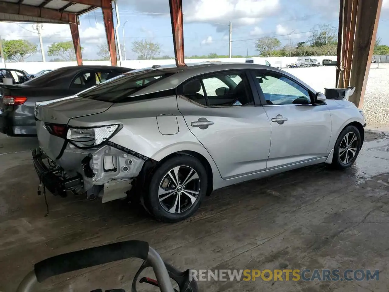 3 Photograph of a damaged car 3N1AB8CV4MY290956 NISSAN SENTRA 2021
