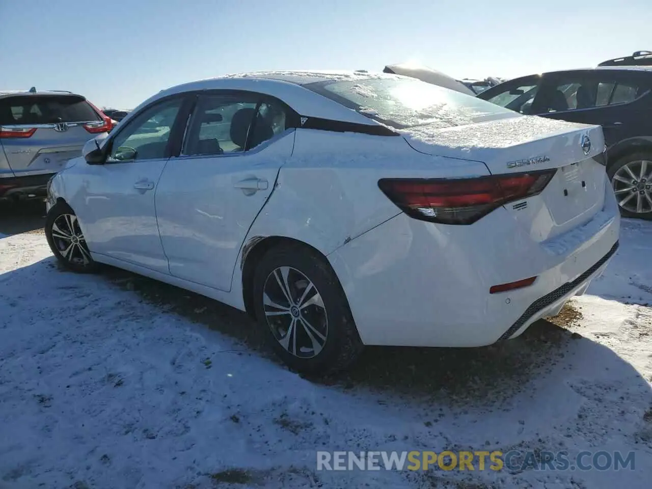 2 Photograph of a damaged car 3N1AB8CV5MY225629 NISSAN SENTRA 2021