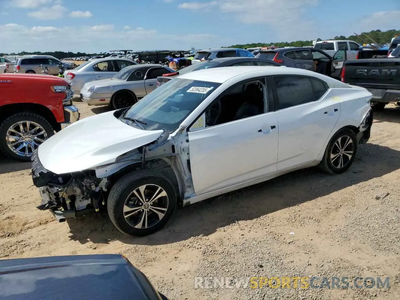 1 Photograph of a damaged car 3N1AB8CV5MY229115 NISSAN SENTRA 2021