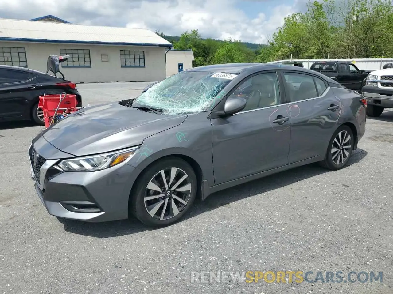 1 Photograph of a damaged car 3N1AB8CV5MY232189 NISSAN SENTRA 2021