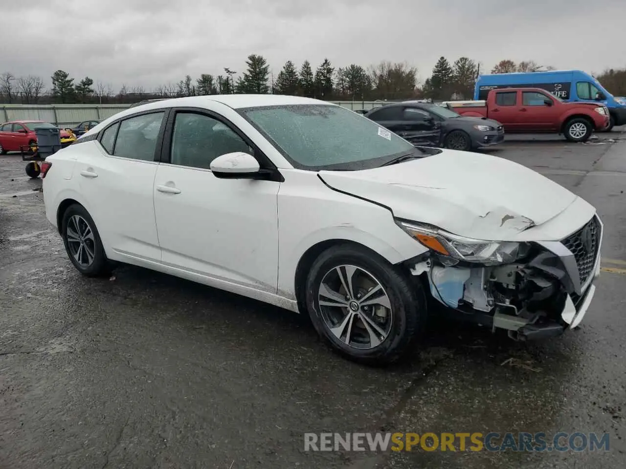 4 Photograph of a damaged car 3N1AB8CV5MY240387 NISSAN SENTRA 2021