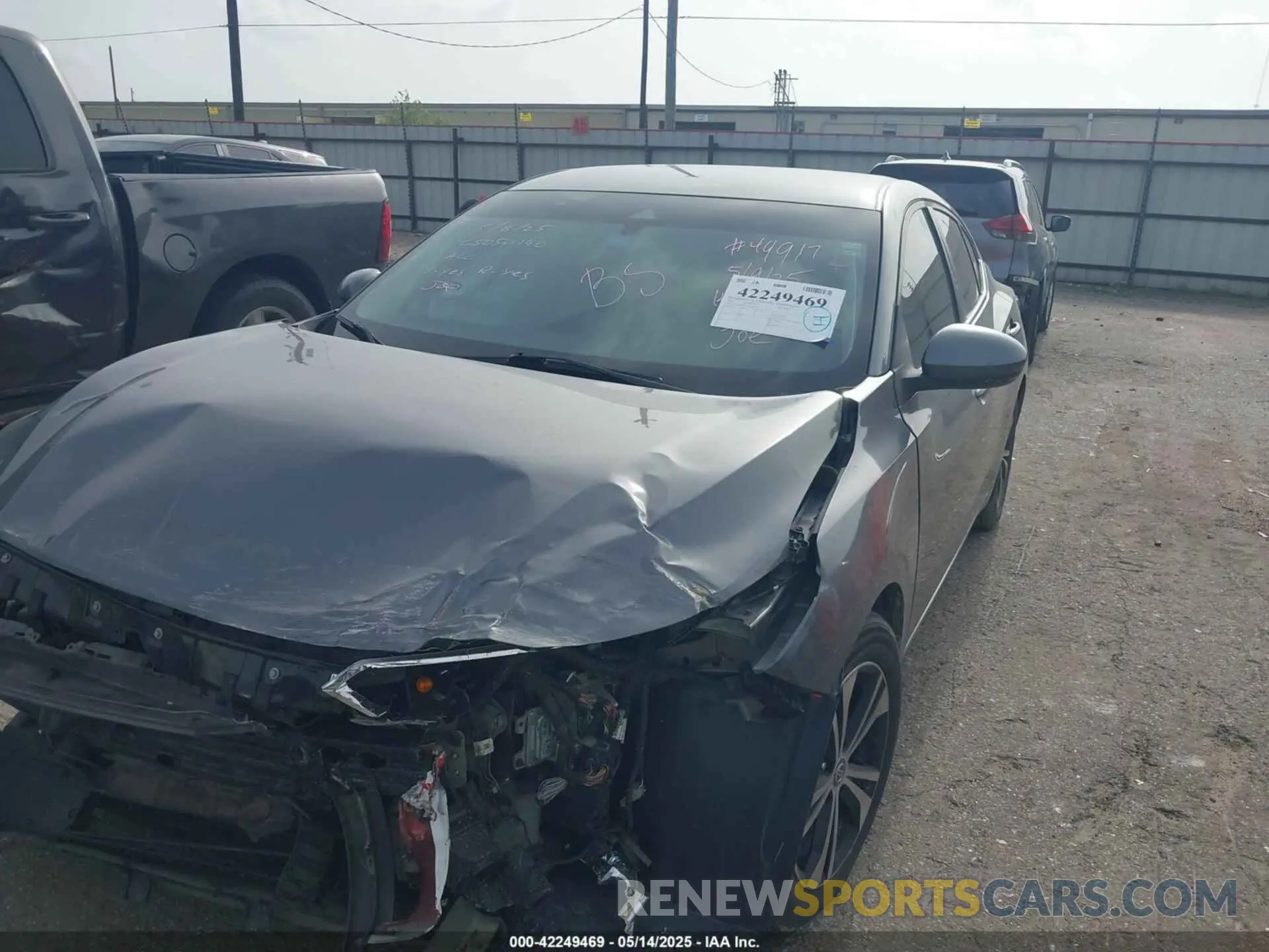 2 Photograph of a damaged car 3N1AB8CV5MY241717 NISSAN SENTRA 2021