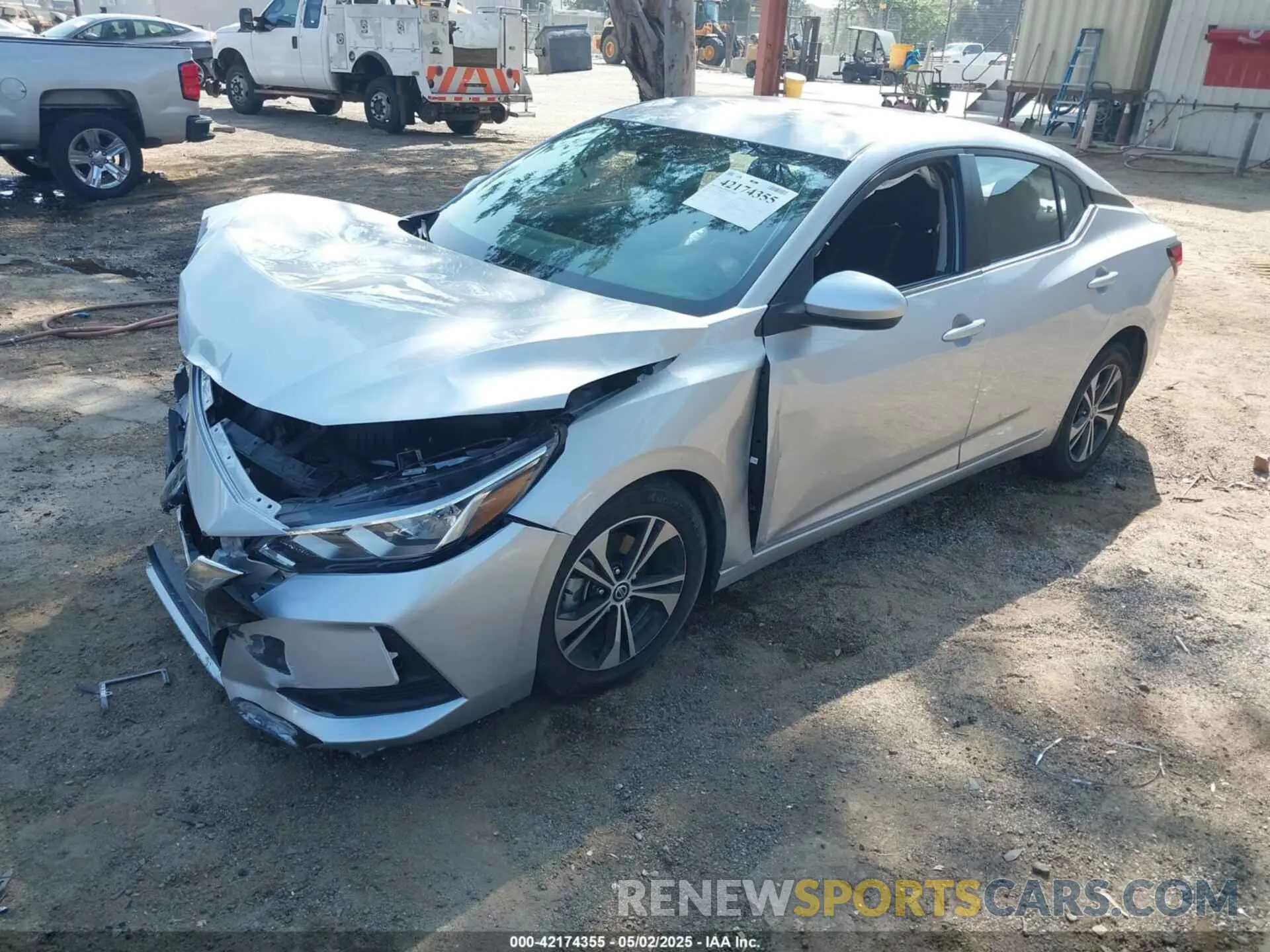 2 Photograph of a damaged car 3N1AB8CV5MY255441 NISSAN SENTRA 2021