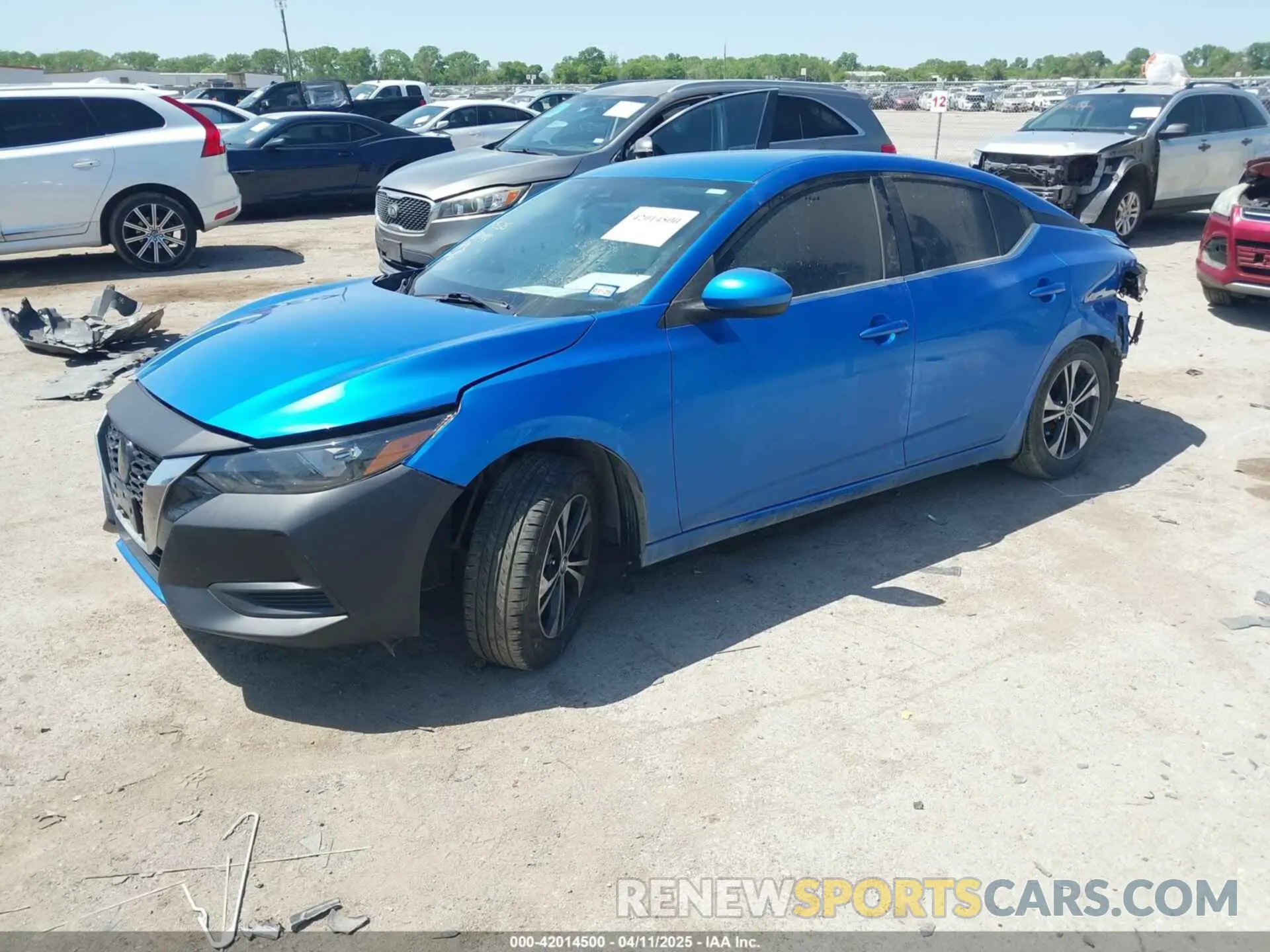 2 Photograph of a damaged car 3N1AB8CV5MY266567 NISSAN SENTRA 2021