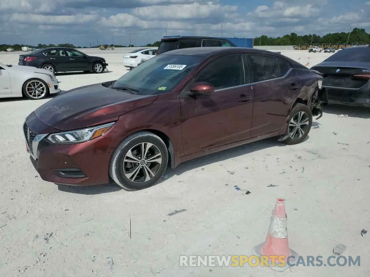 1 Photograph of a damaged car 3N1AB8CV5MY266701 NISSAN SENTRA 2021
