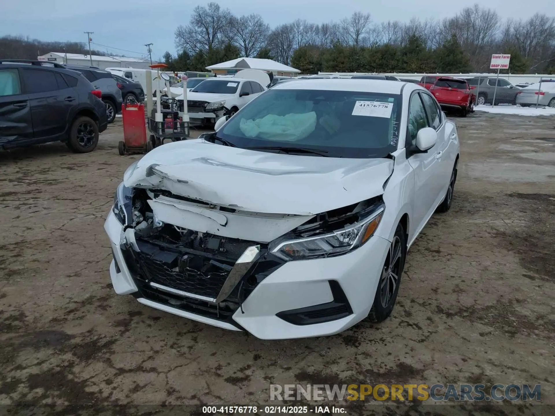 2 Photograph of a damaged car 3N1AB8CV5MY268500 NISSAN SENTRA 2021