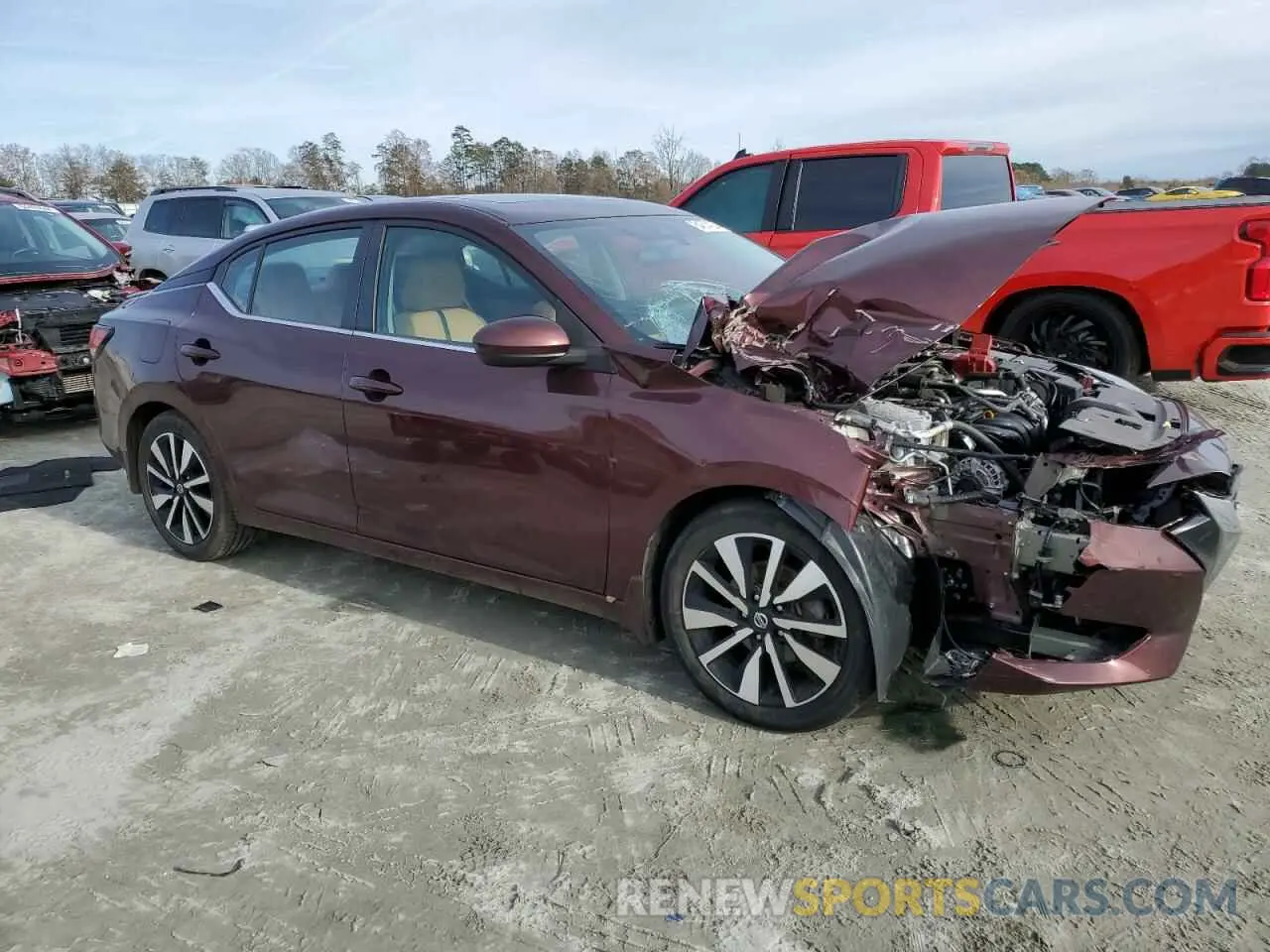 4 Photograph of a damaged car 3N1AB8CV5MY296782 NISSAN SENTRA 2021