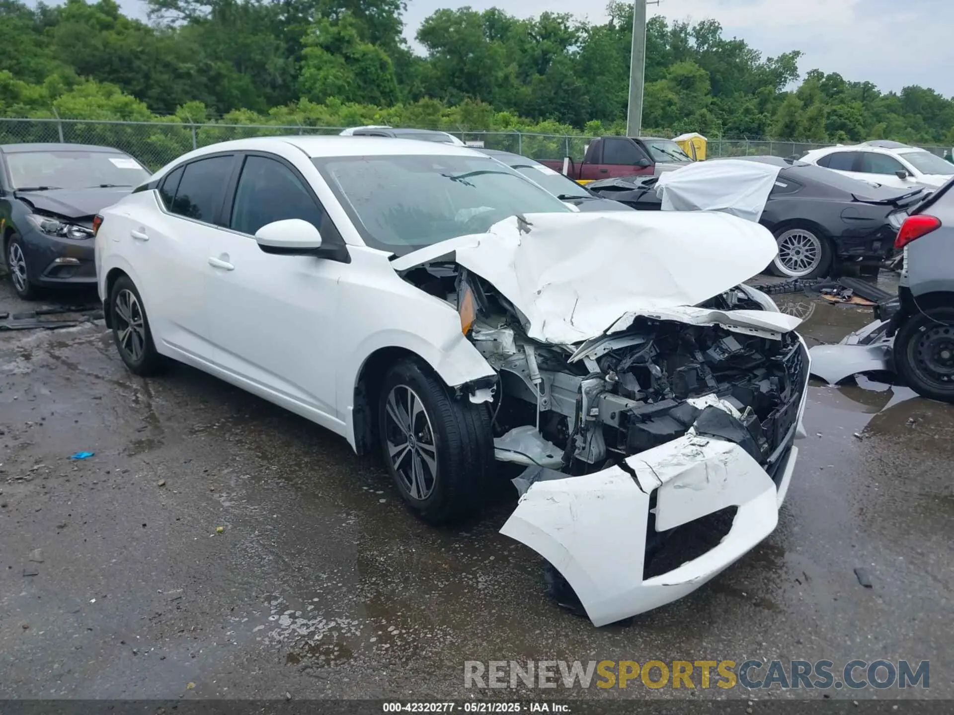 1 Photograph of a damaged car 3N1AB8CV5MY325729 NISSAN SENTRA 2021