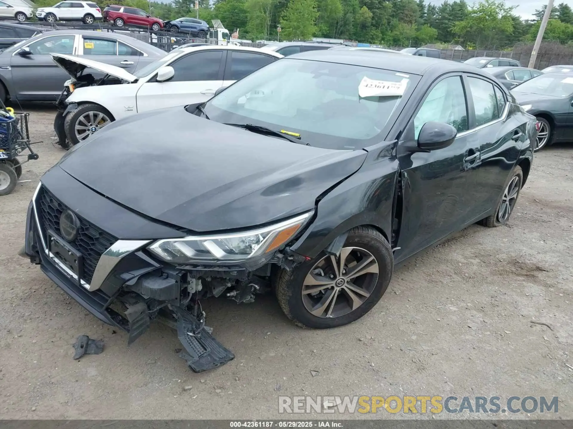 2 Photograph of a damaged car 3N1AB8CV6MY210573 NISSAN SENTRA 2021