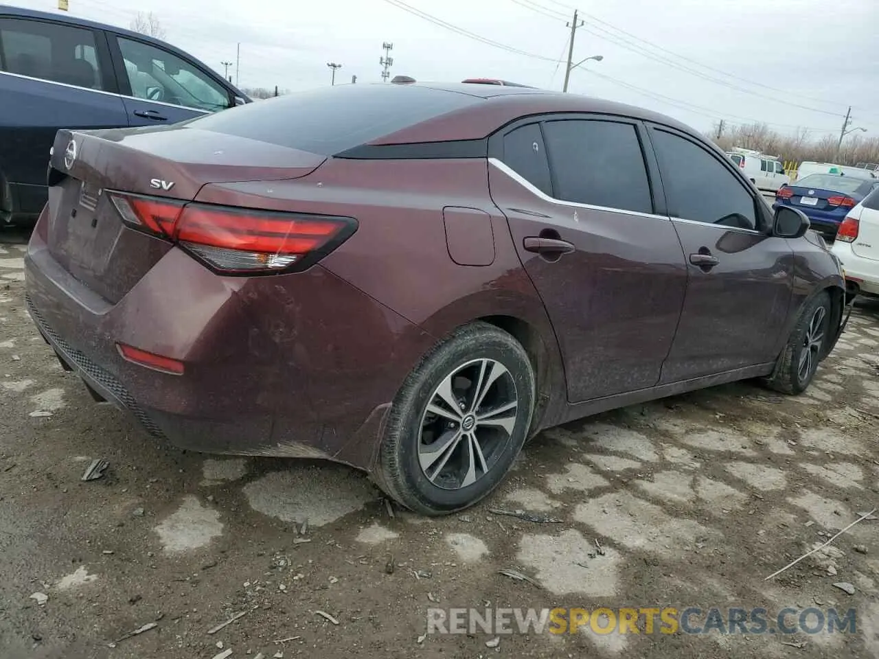 3 Photograph of a damaged car 3N1AB8CV6MY212209 NISSAN SENTRA 2021