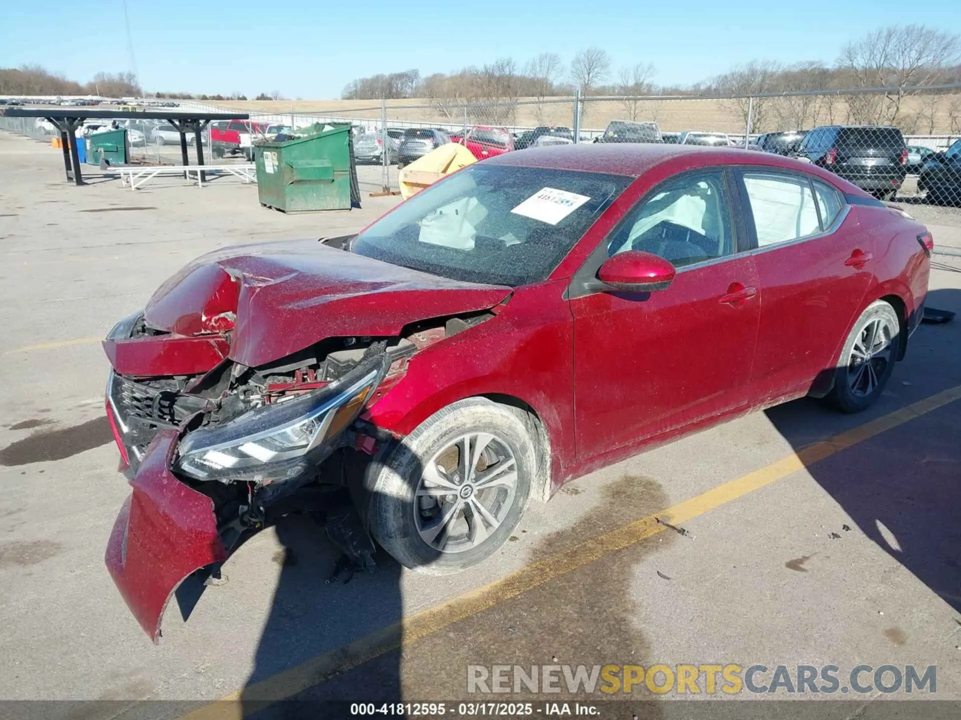2 Photograph of a damaged car 3N1AB8CV6MY213814 NISSAN SENTRA 2021