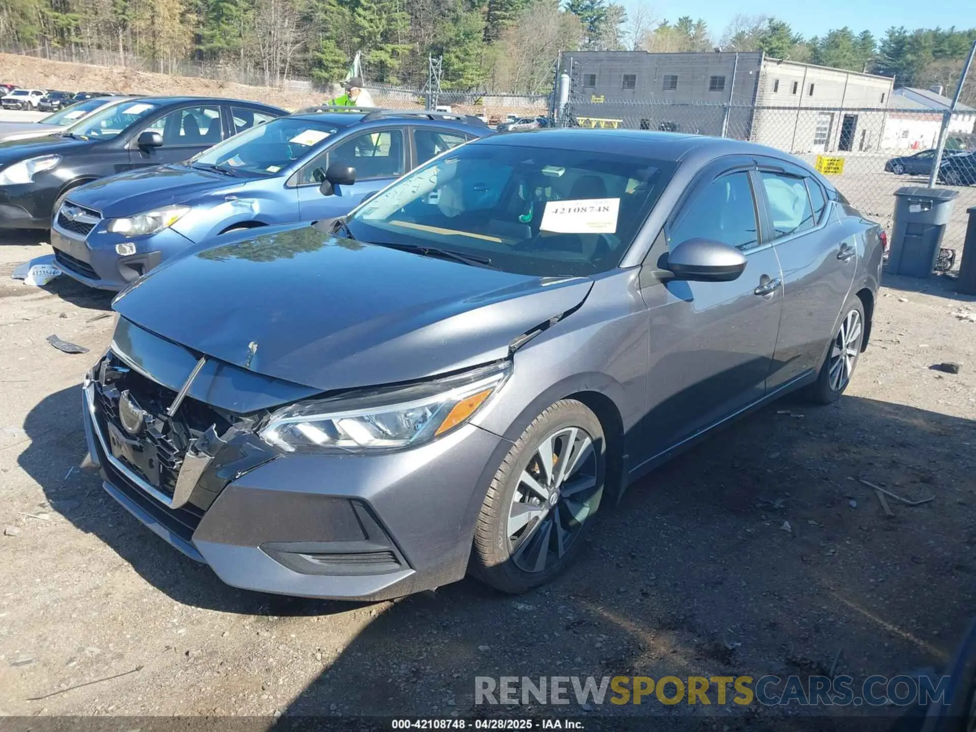 2 Photograph of a damaged car 3N1AB8CV6MY218706 NISSAN SENTRA 2021