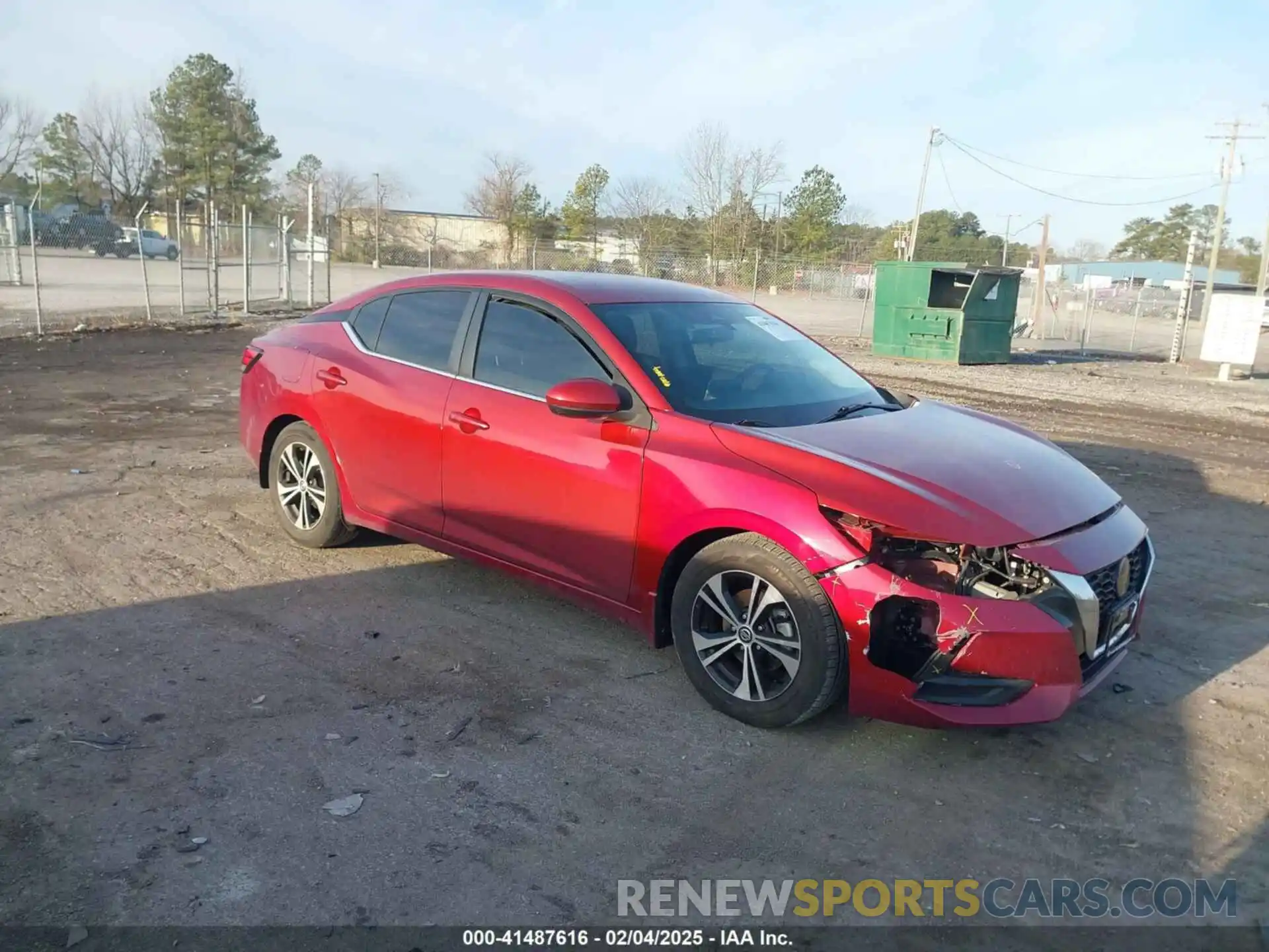 1 Photograph of a damaged car 3N1AB8CV6MY252306 NISSAN SENTRA 2021