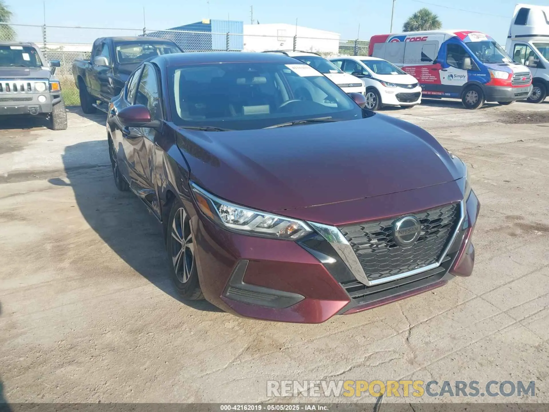 1 Photograph of a damaged car 3N1AB8CV6MY267856 NISSAN SENTRA 2021