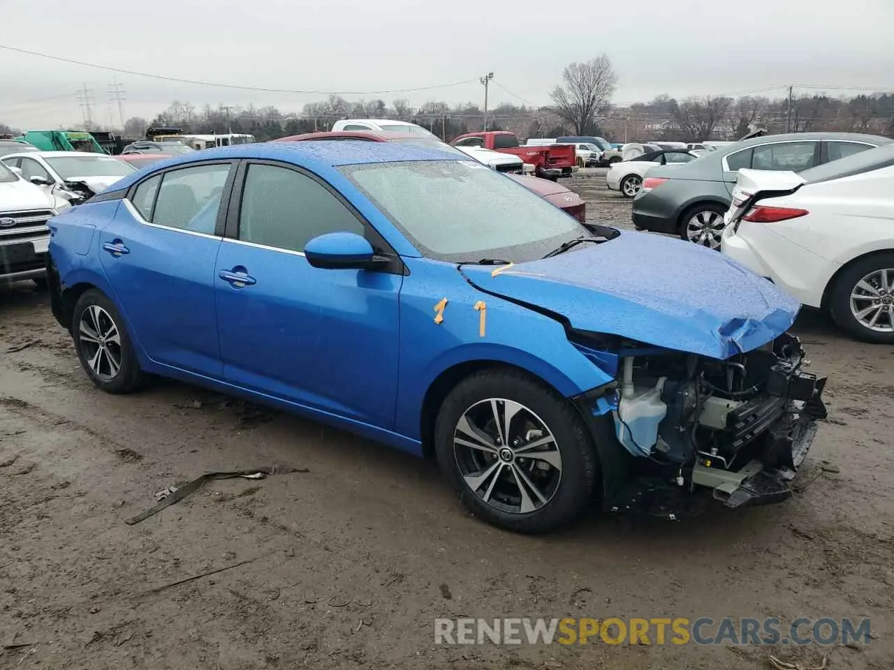 4 Photograph of a damaged car 3N1AB8CV6MY272331 NISSAN SENTRA 2021