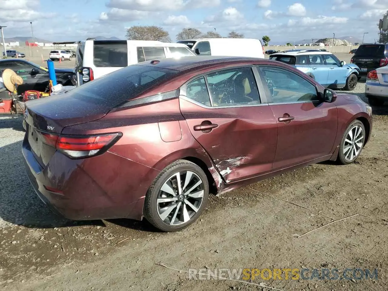 3 Photograph of a damaged car 3N1AB8CV6MY275892 NISSAN SENTRA 2021