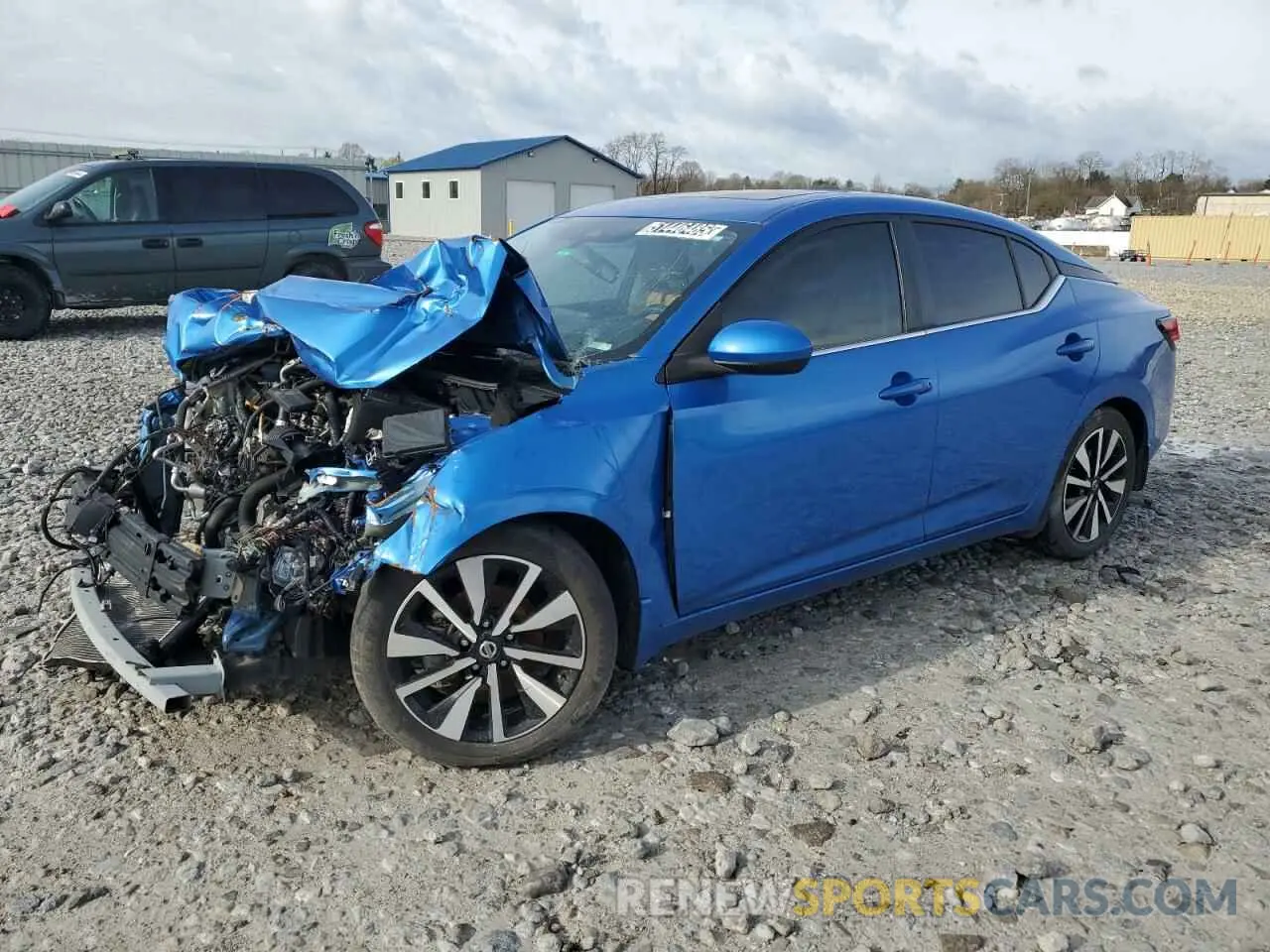 1 Photograph of a damaged car 3N1AB8CV6MY296337 NISSAN SENTRA 2021