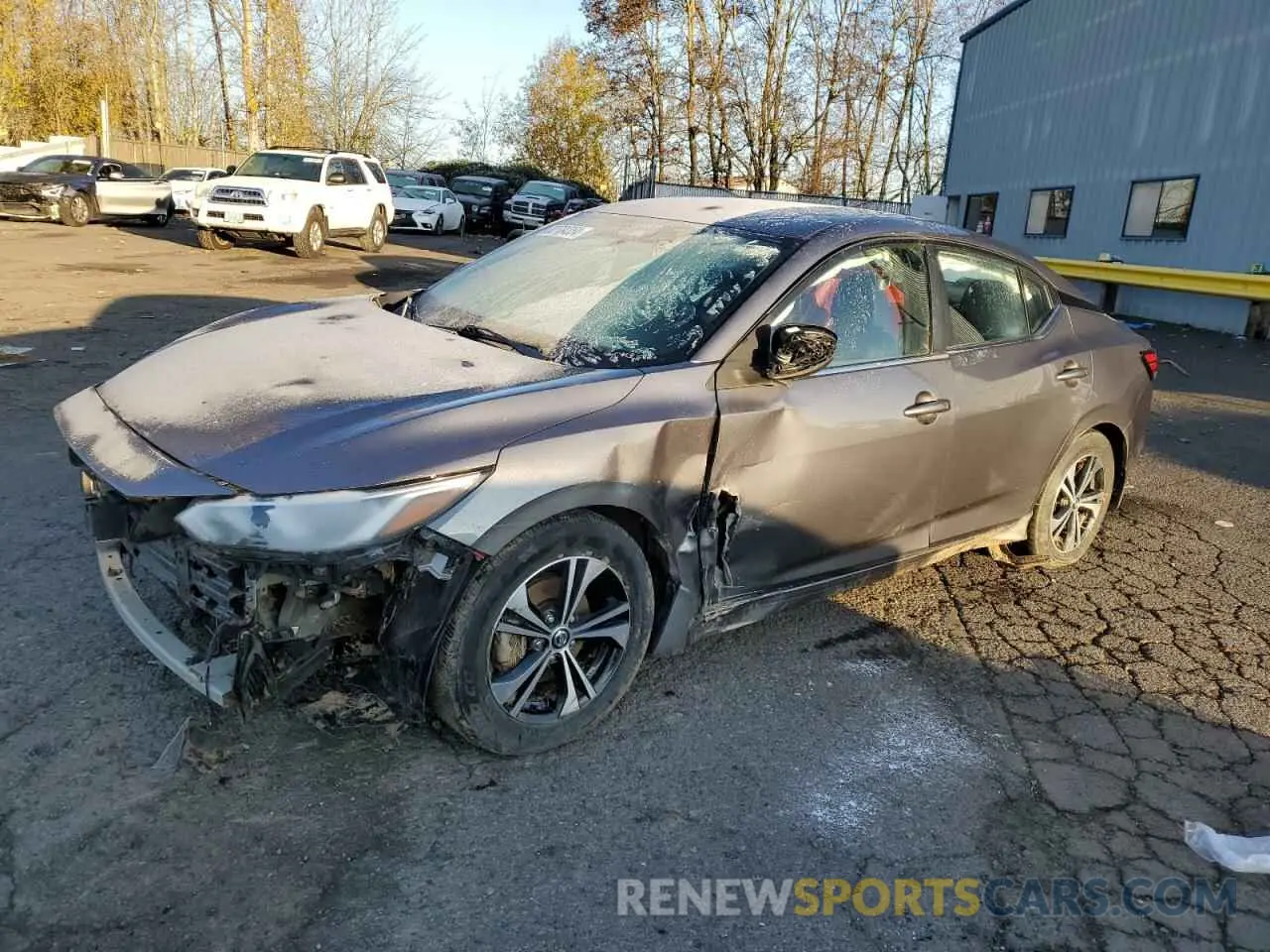 1 Photograph of a damaged car 3N1AB8CV6MY298055 NISSAN SENTRA 2021