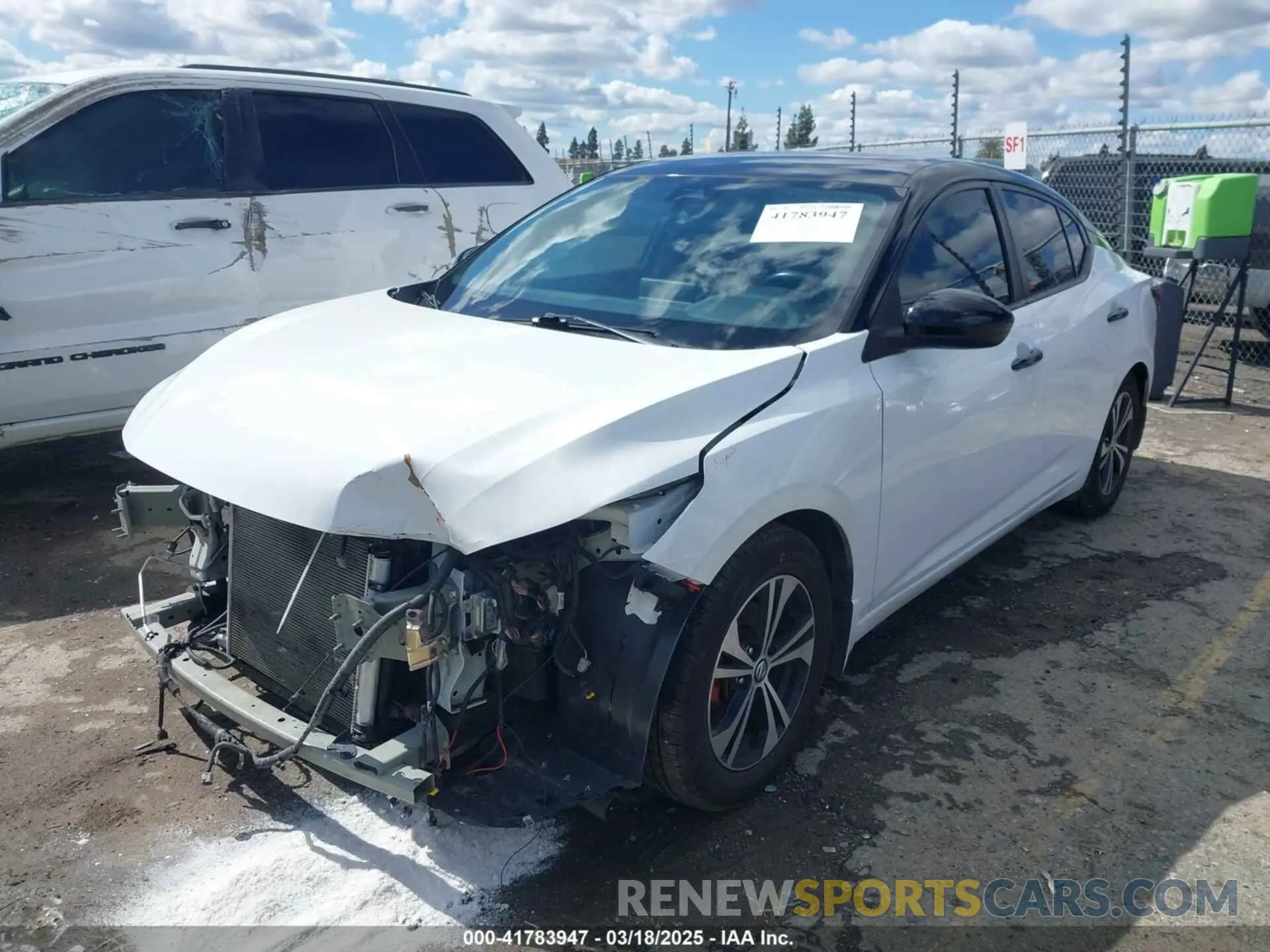 2 Photograph of a damaged car 3N1AB8CV6MY301455 NISSAN SENTRA 2021