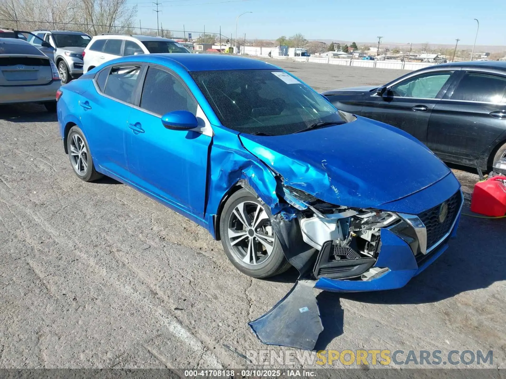 1 Photograph of a damaged car 3N1AB8CV6MY304209 NISSAN SENTRA 2021