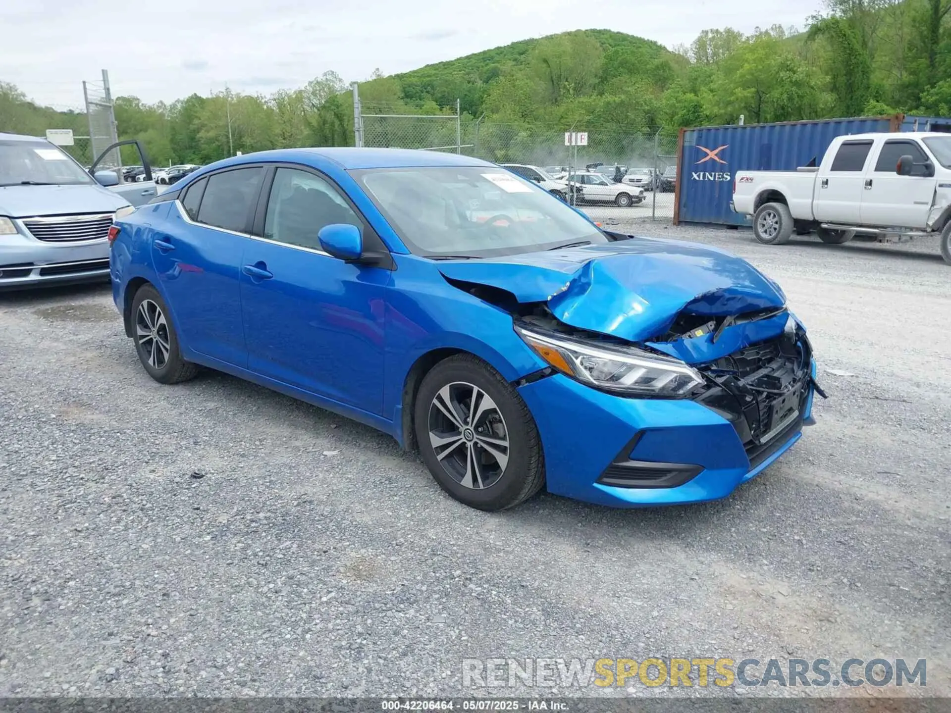 1 Photograph of a damaged car 3N1AB8CV6MY306364 NISSAN SENTRA 2021