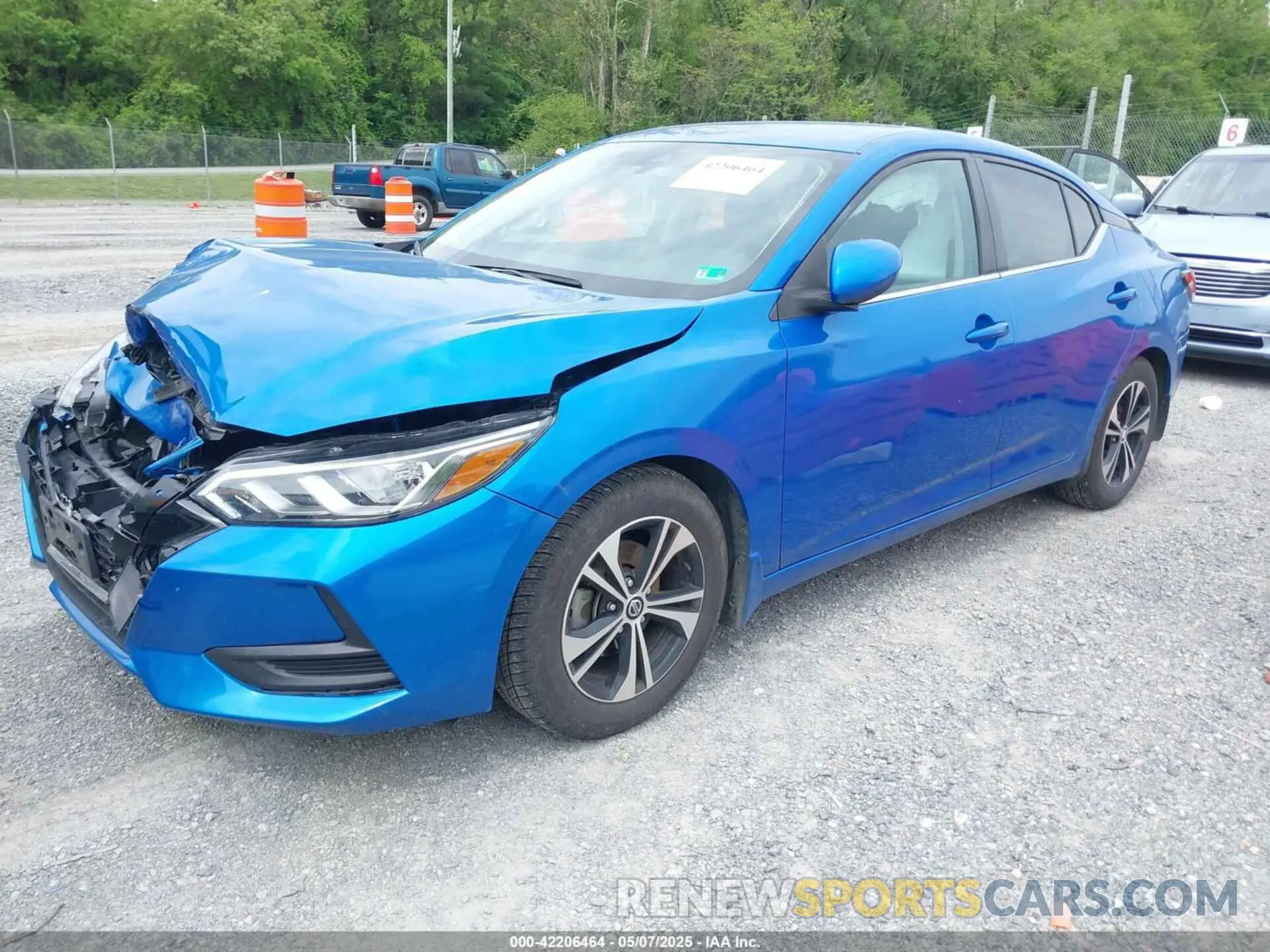 2 Photograph of a damaged car 3N1AB8CV6MY306364 NISSAN SENTRA 2021