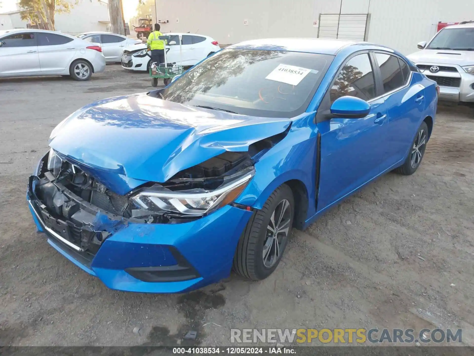 2 Photograph of a damaged car 3N1AB8CV6MY314741 NISSAN SENTRA 2021