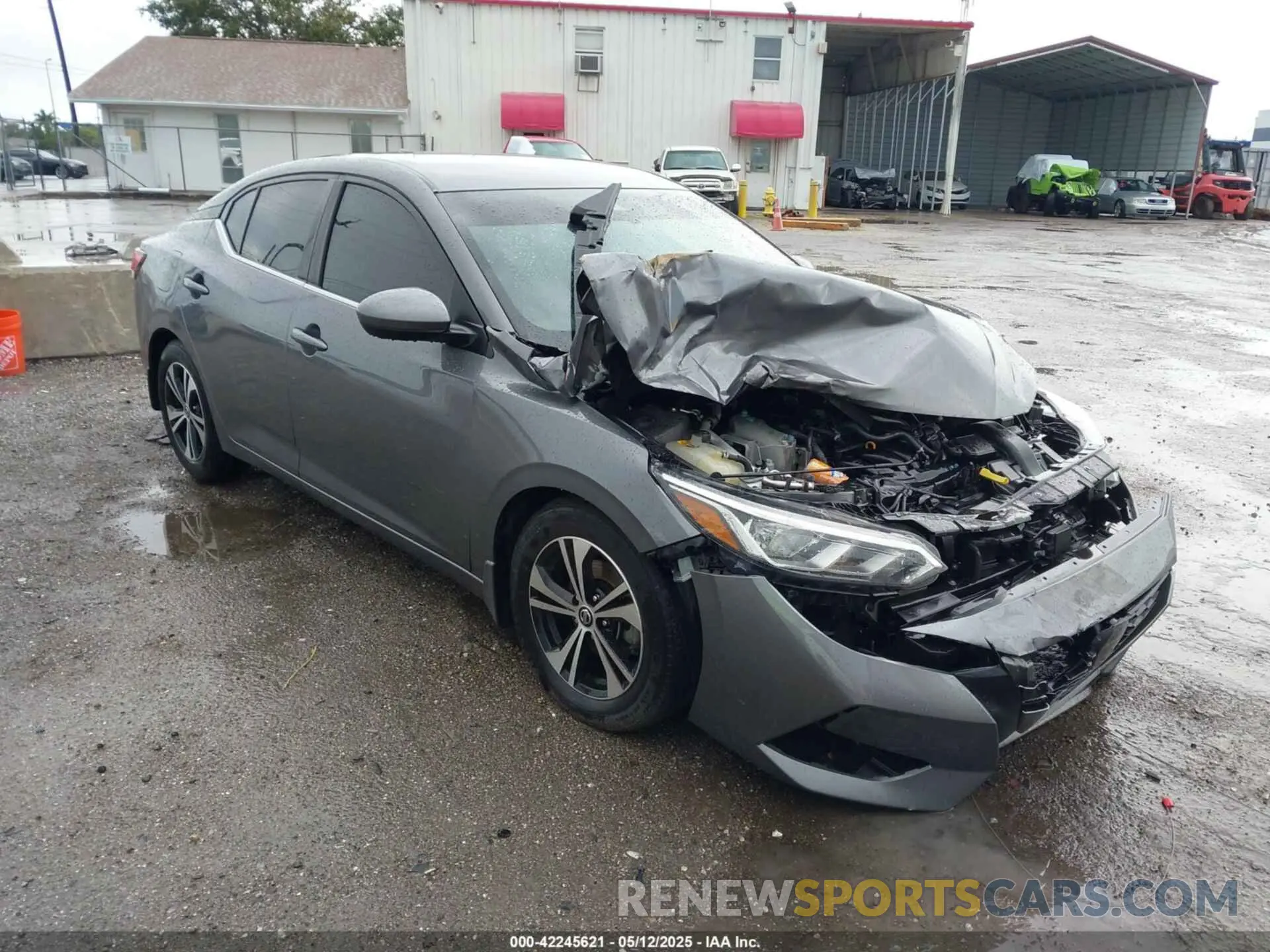 1 Photograph of a damaged car 3N1AB8CV7MY209755 NISSAN SENTRA 2021