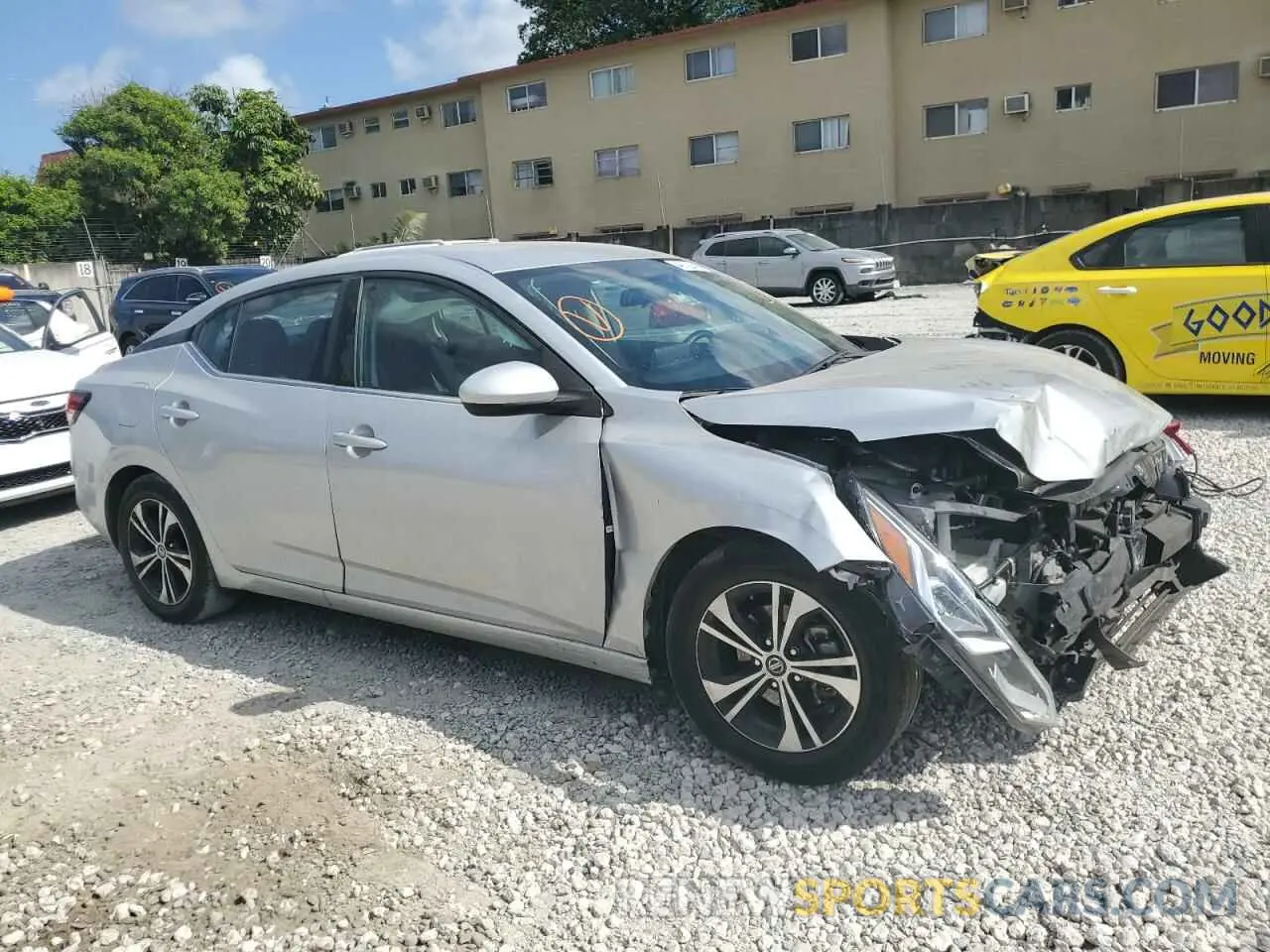4 Photograph of a damaged car 3N1AB8CV7MY219329 NISSAN SENTRA 2021