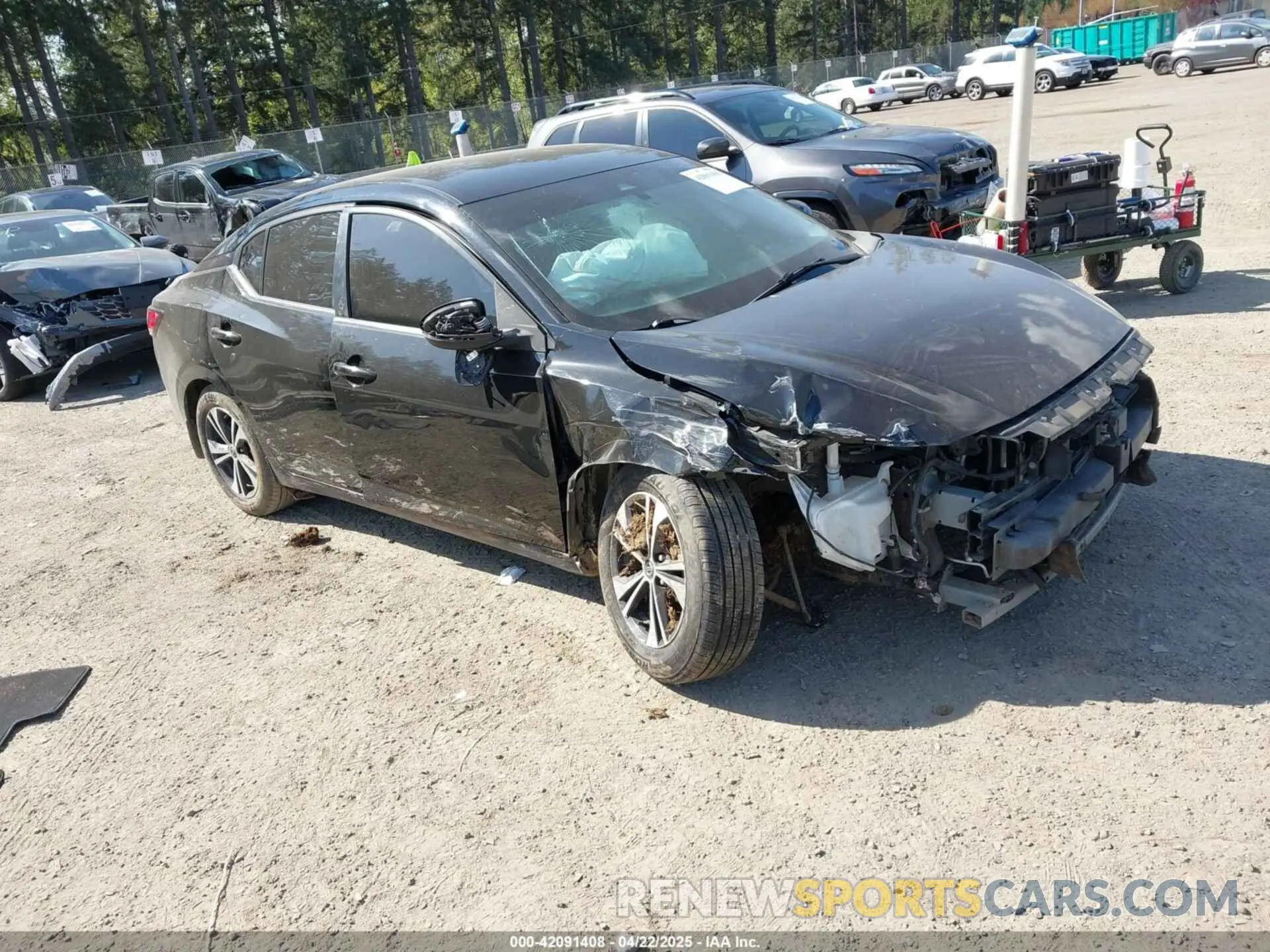 1 Photograph of a damaged car 3N1AB8CV7MY223011 NISSAN SENTRA 2021