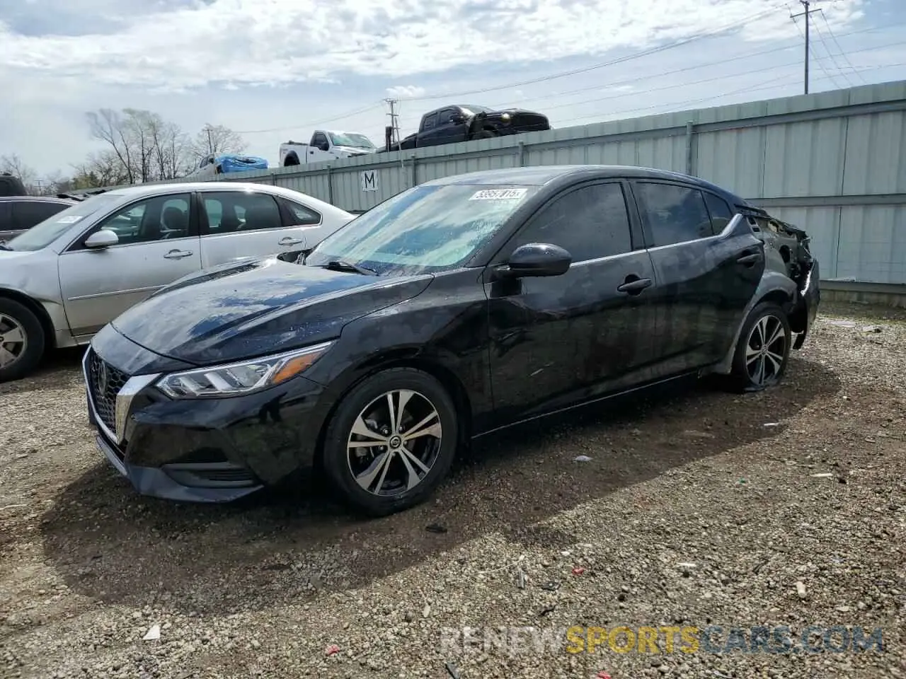 1 Photograph of a damaged car 3N1AB8CV7MY225096 NISSAN SENTRA 2021