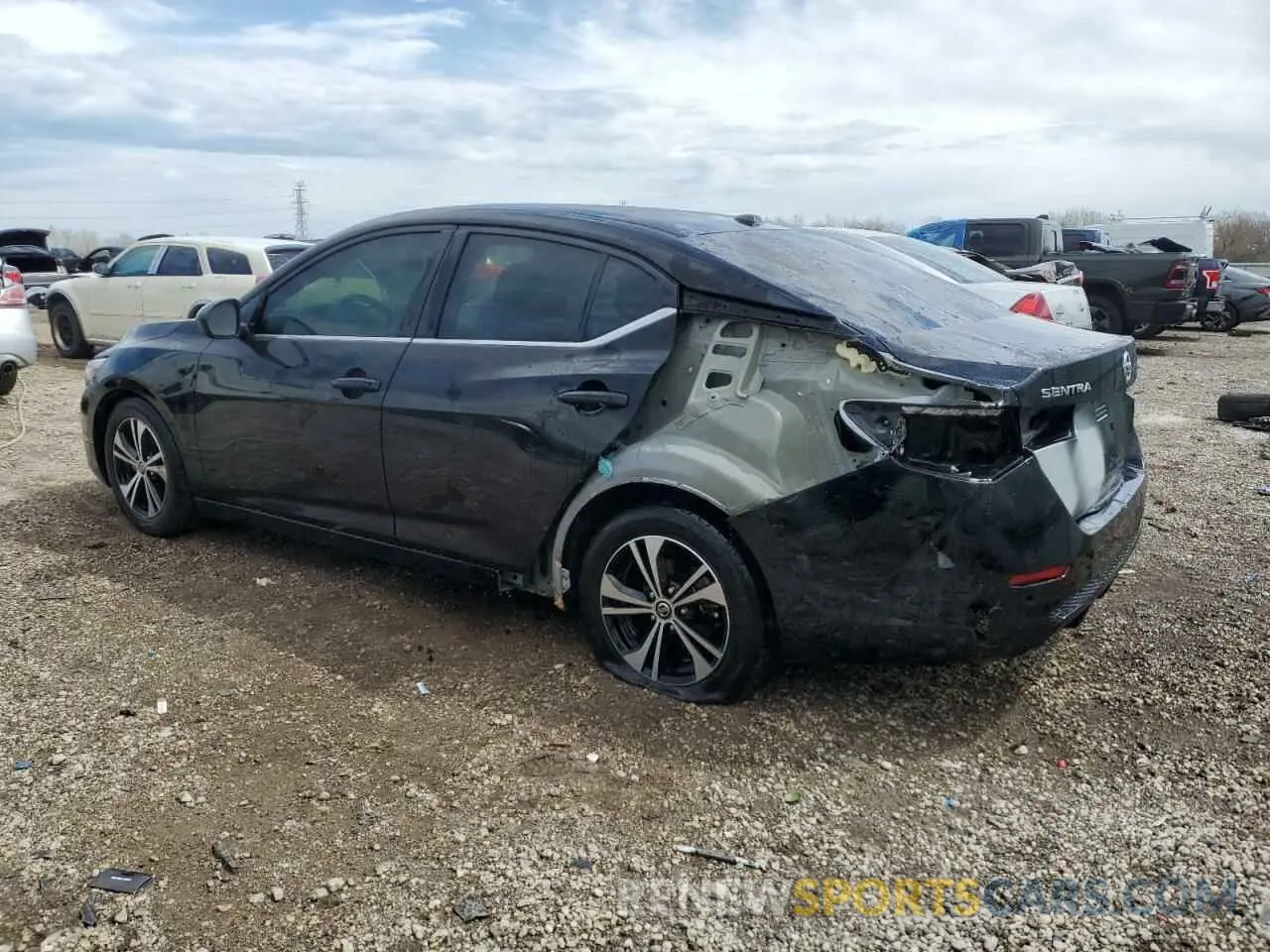 2 Photograph of a damaged car 3N1AB8CV7MY225096 NISSAN SENTRA 2021