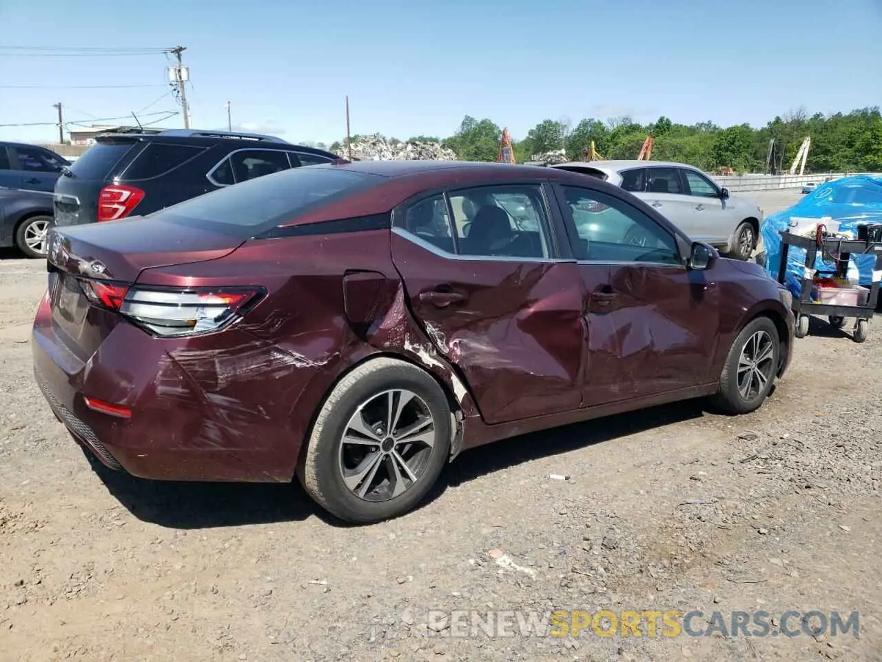 3 Photograph of a damaged car 3N1AB8CV7MY241153 NISSAN SENTRA 2021