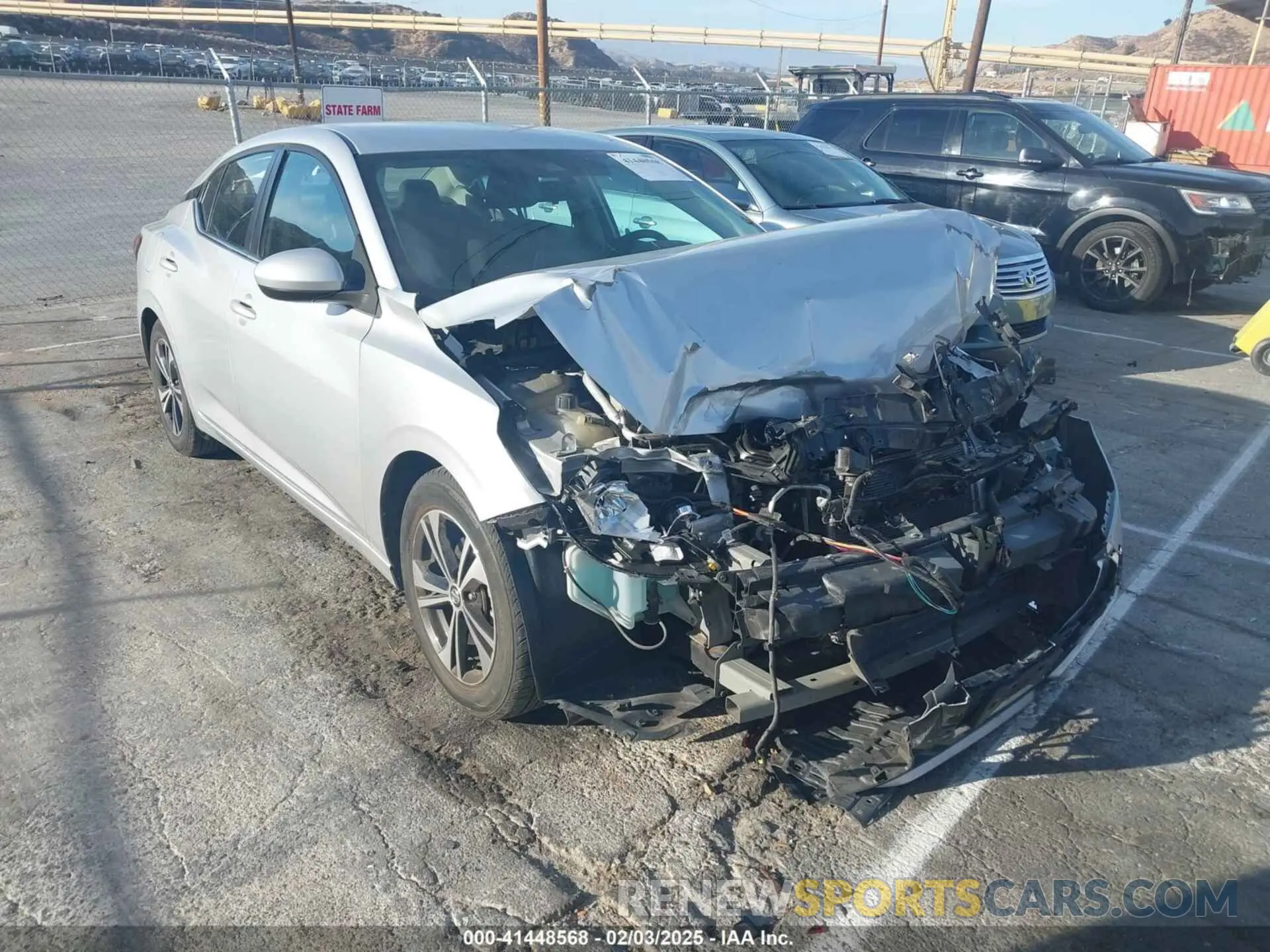 1 Photograph of a damaged car 3N1AB8CV7MY255683 NISSAN SENTRA 2021
